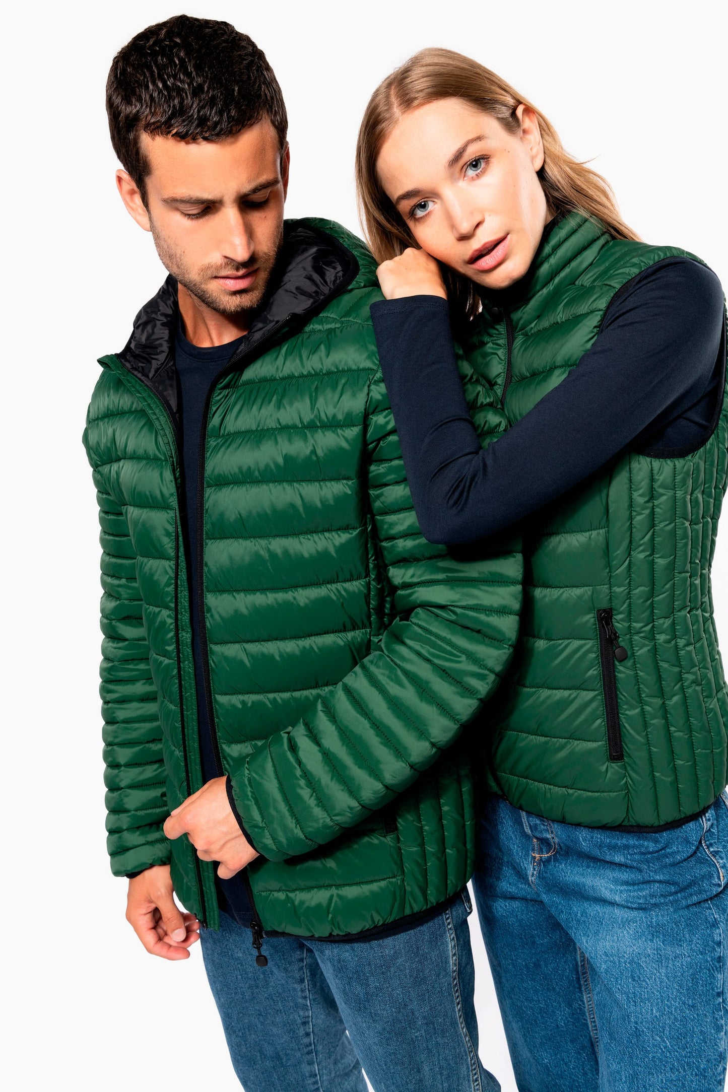 K6110 - Piumino uomo leggero con cappuccio