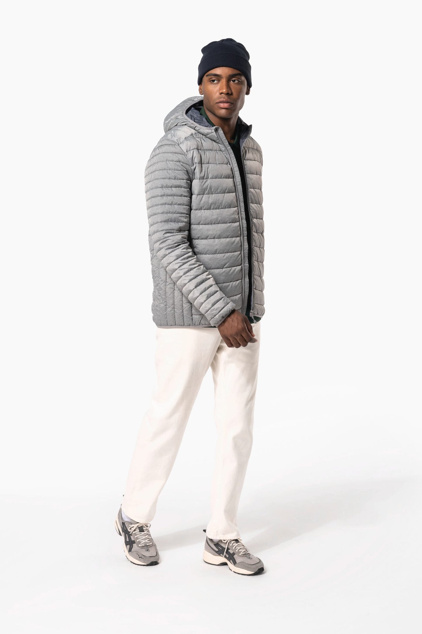 K6110 - Piumino uomo leggero con cappuccio