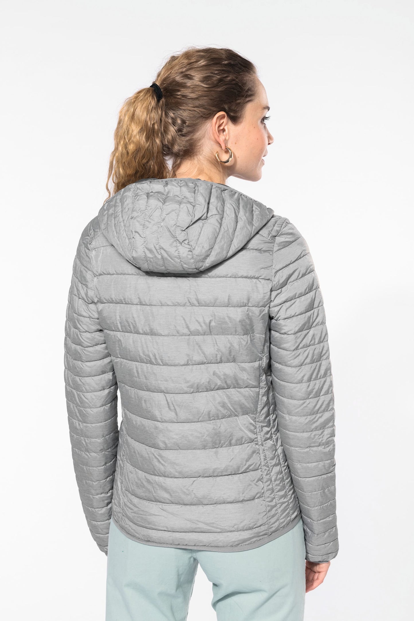 K6111 - Piumino donna leggero con cappuccio