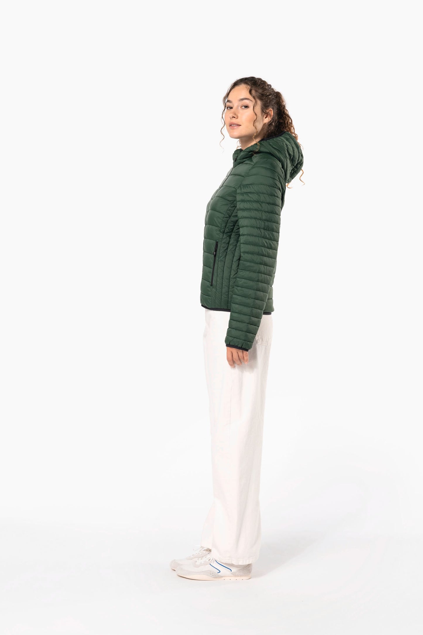 K6111 - Piumino donna leggero con cappuccio