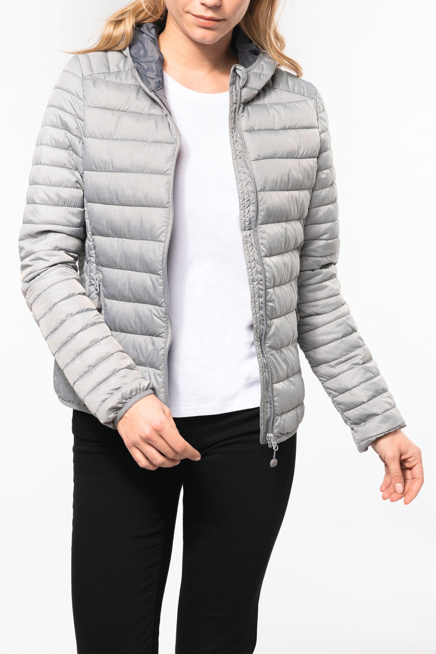 K6111 - Piumino donna leggero con cappuccio