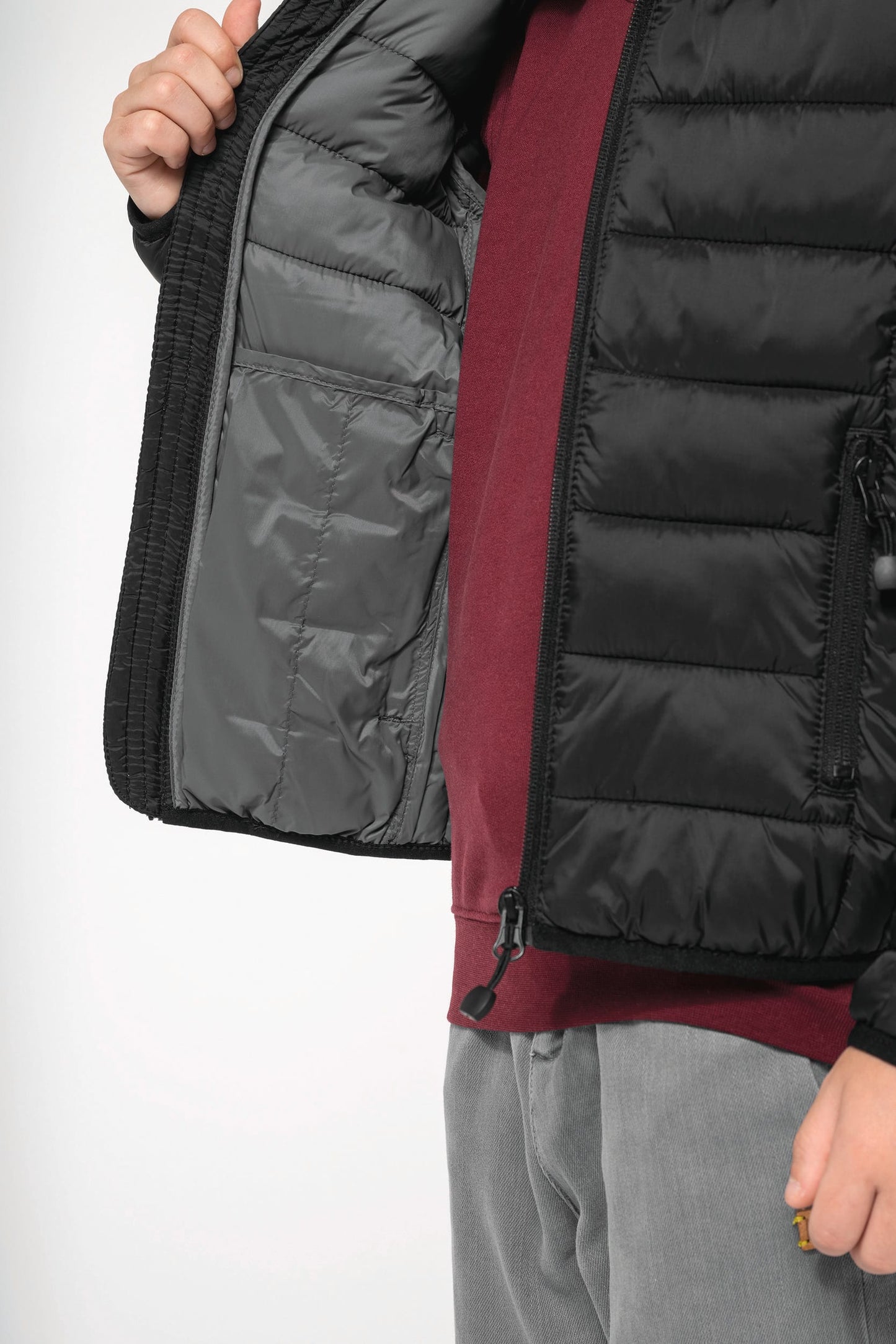 K6112 - Piumino bambino leggero con cappuccio
