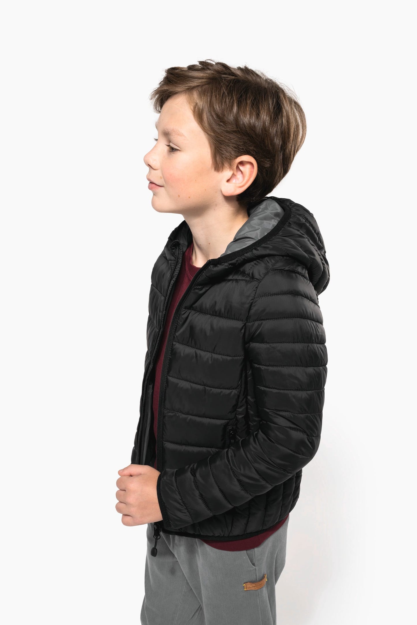 K6112 - Piumino bambino leggero con cappuccio