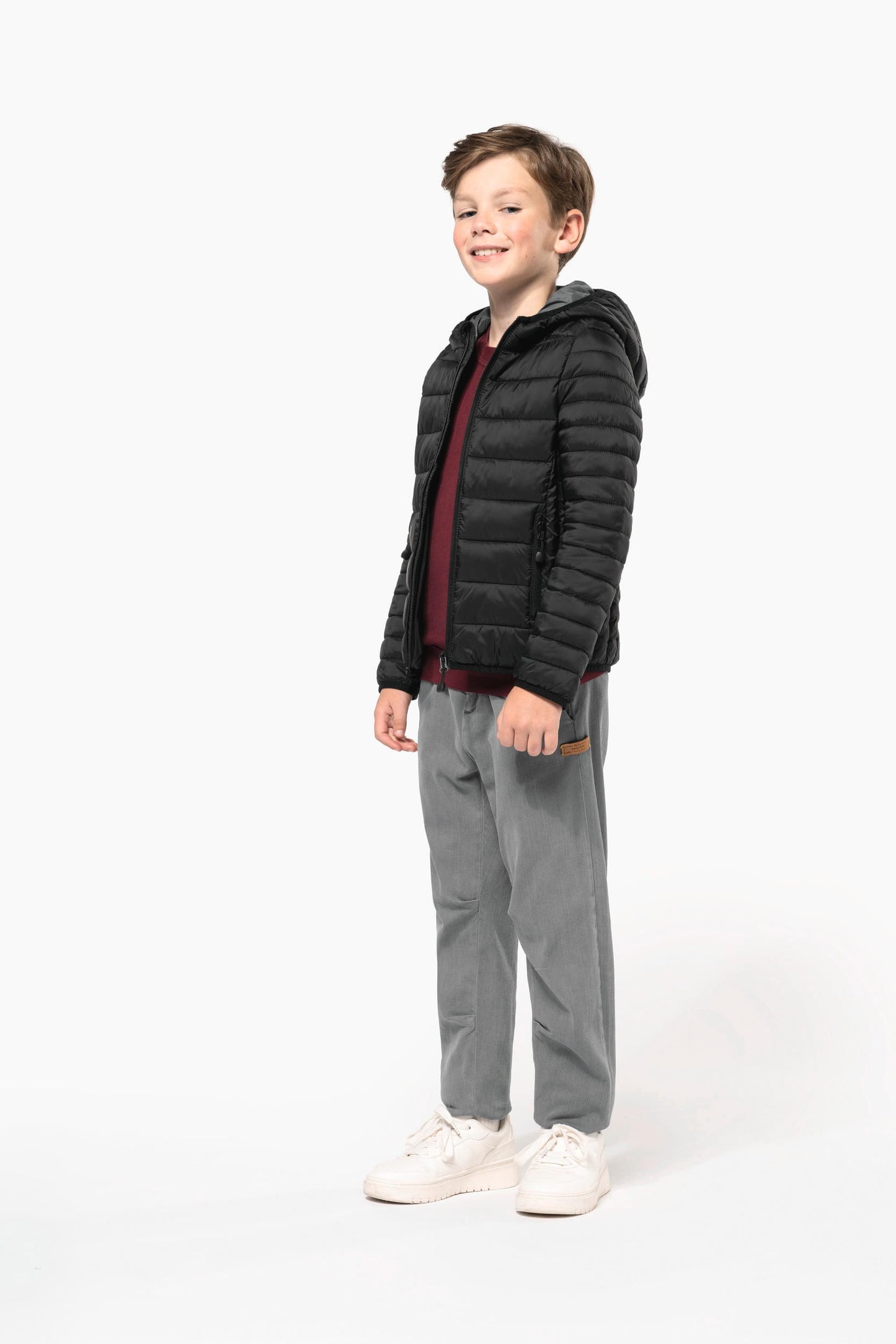 K6112 - Piumino bambino leggero con cappuccio
