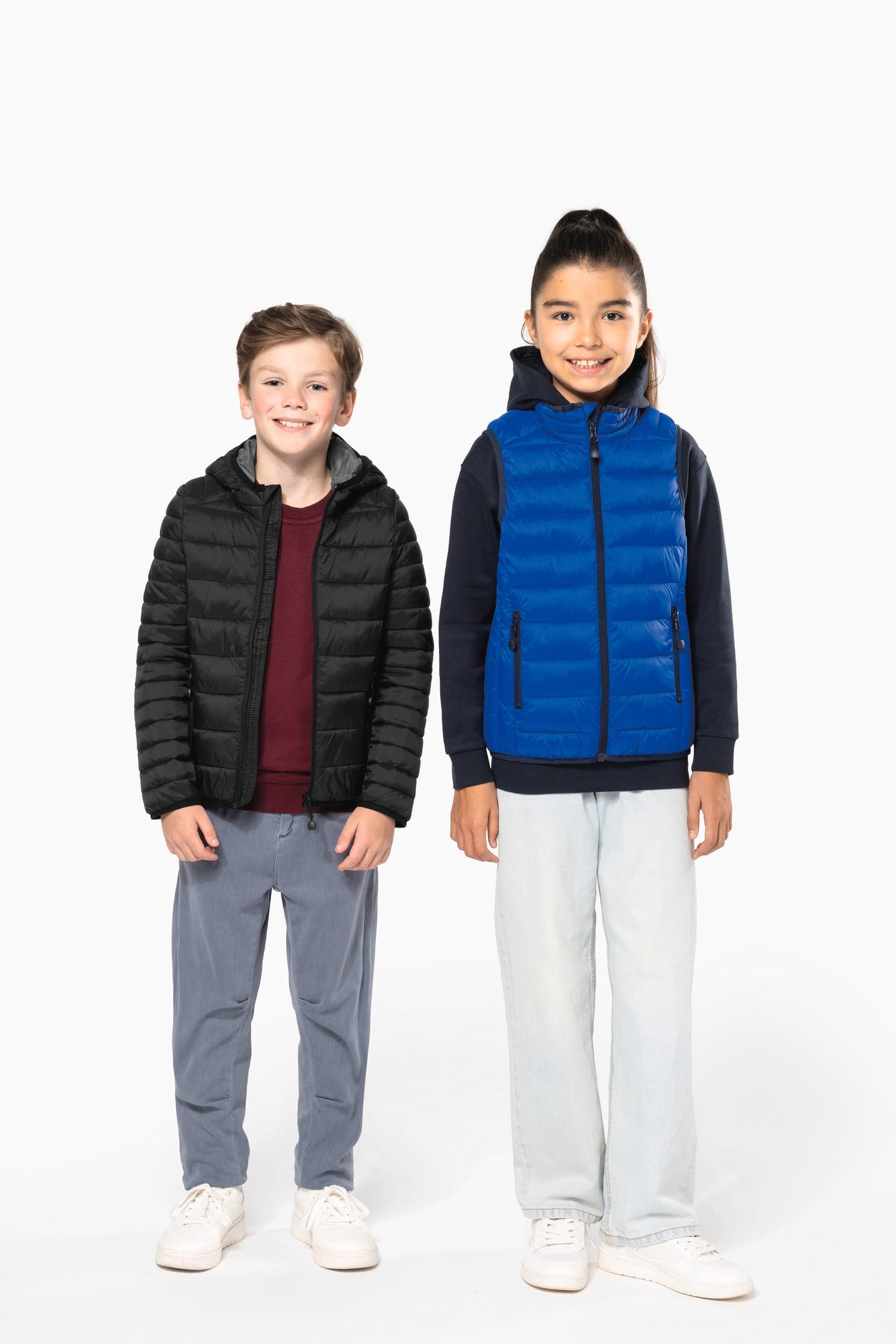 K6115 - Piumino bambino leggero smanicato