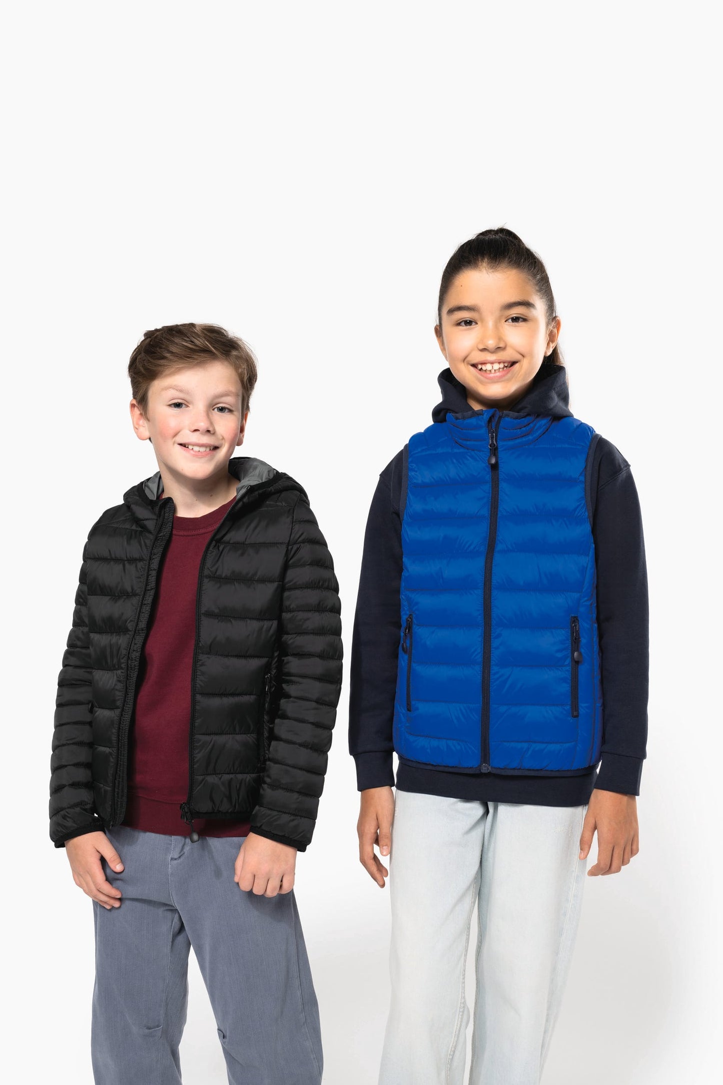 K6115 - Piumino bambino leggero smanicato