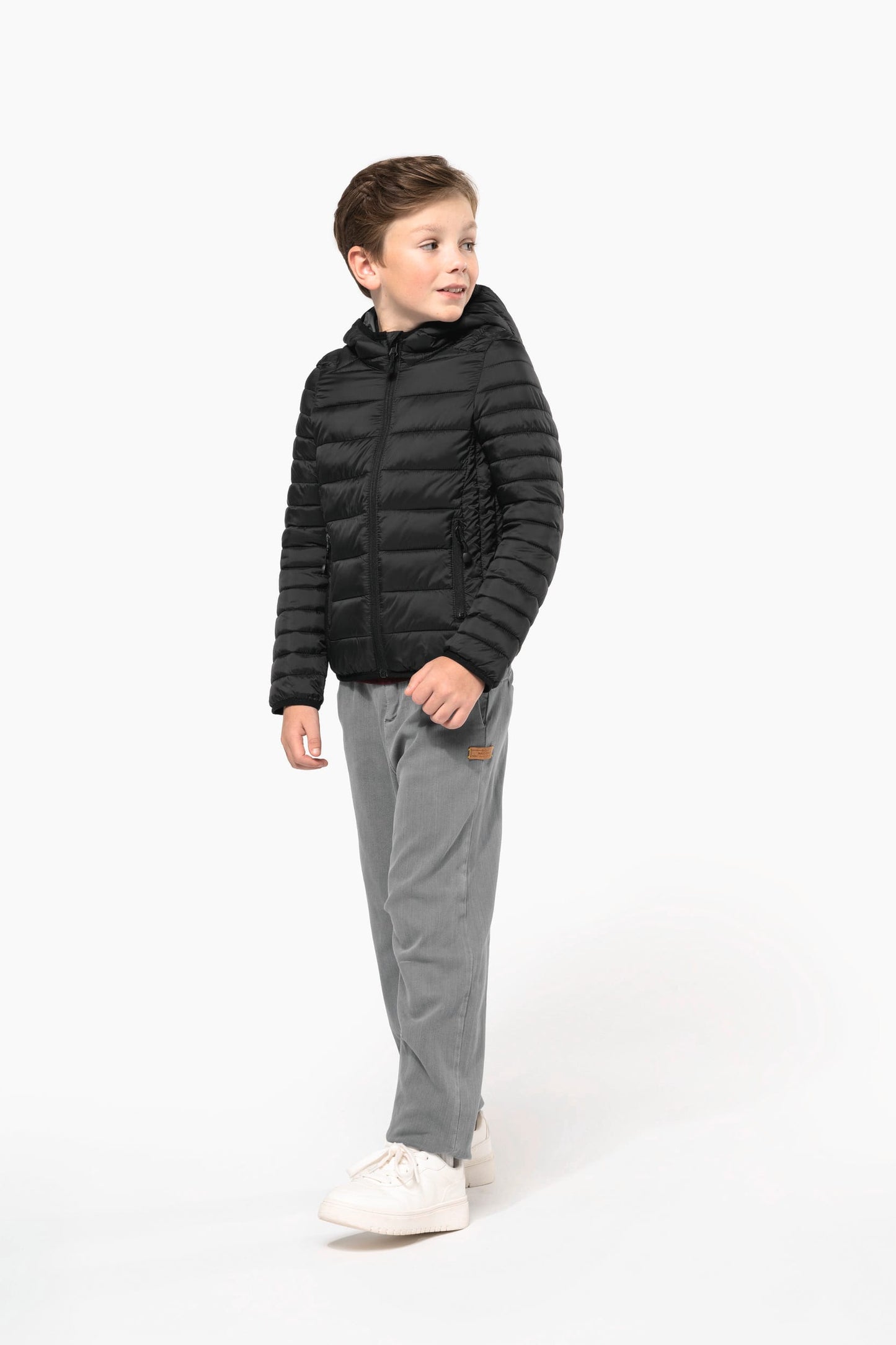 K6112 - Piumino bambino leggero con cappuccio