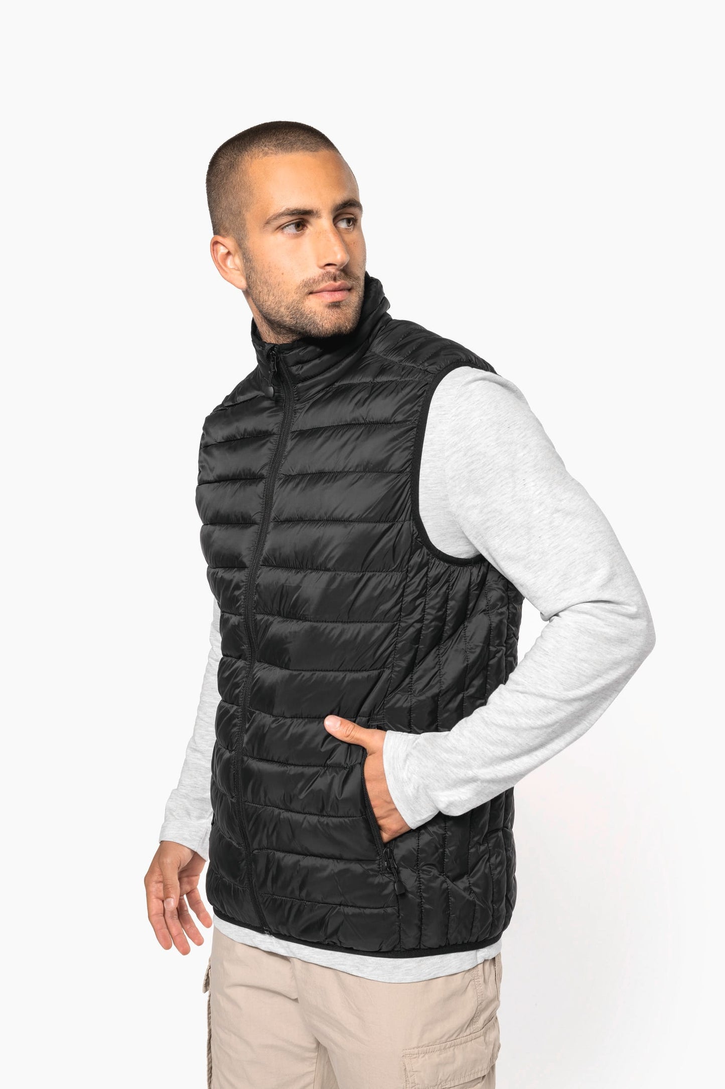 K6113 - Piumino uomo leggero smanicato