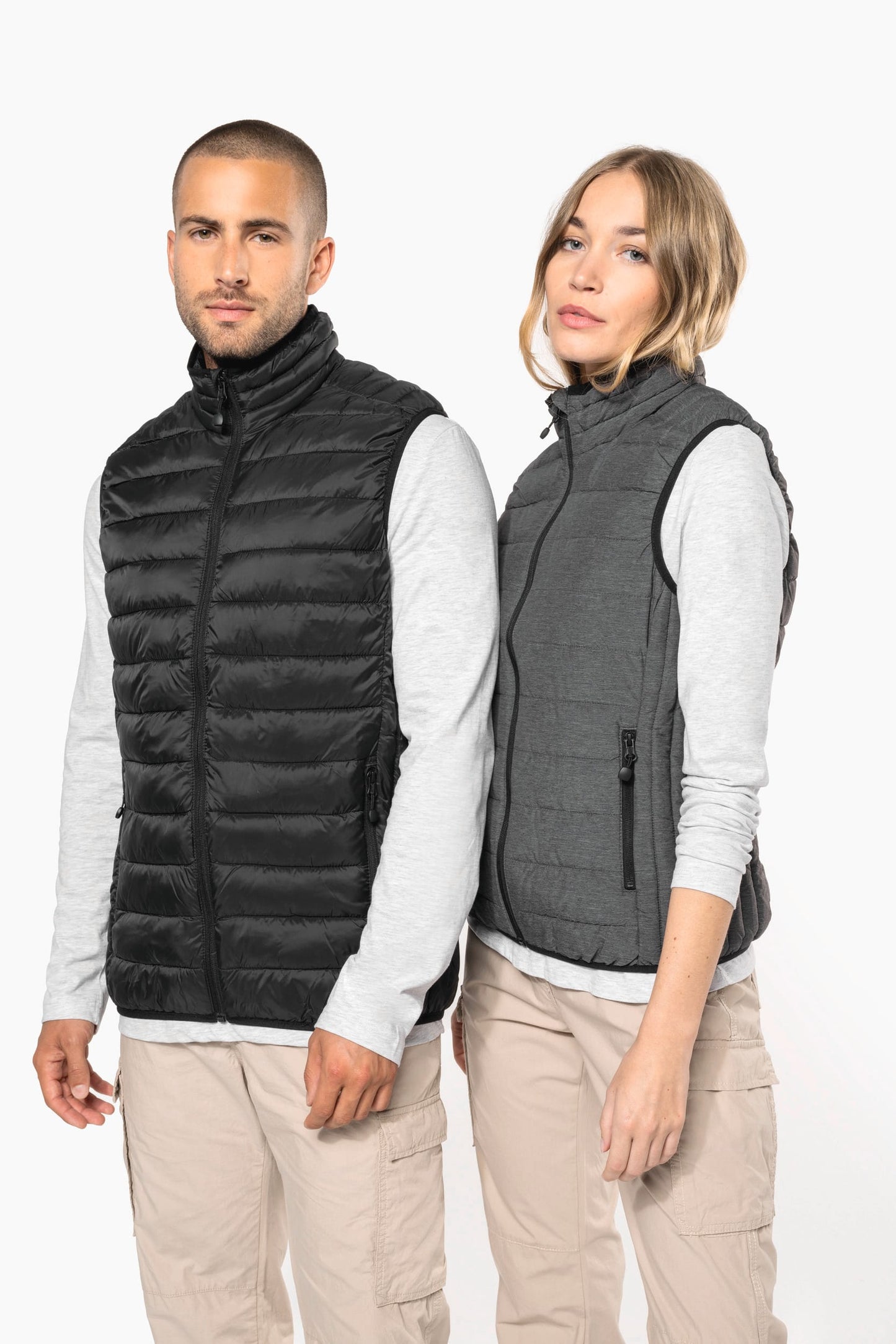 K6114 - Piumino donna leggero smanicato