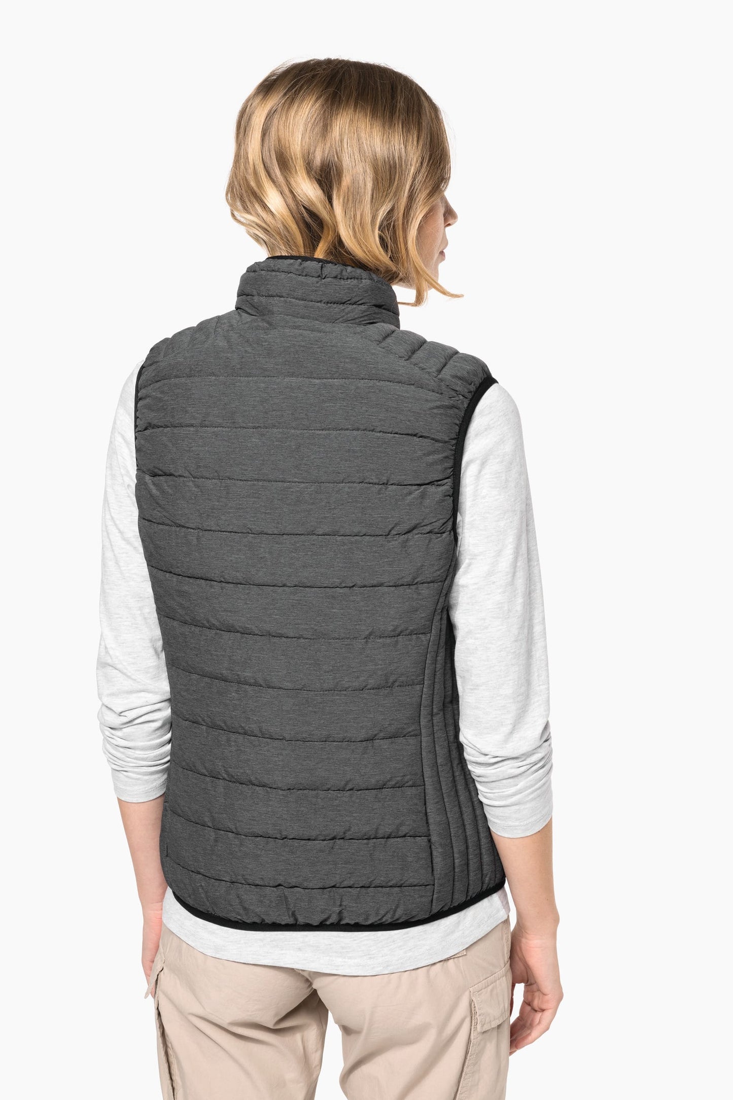 K6114 - Piumino donna leggero smanicato