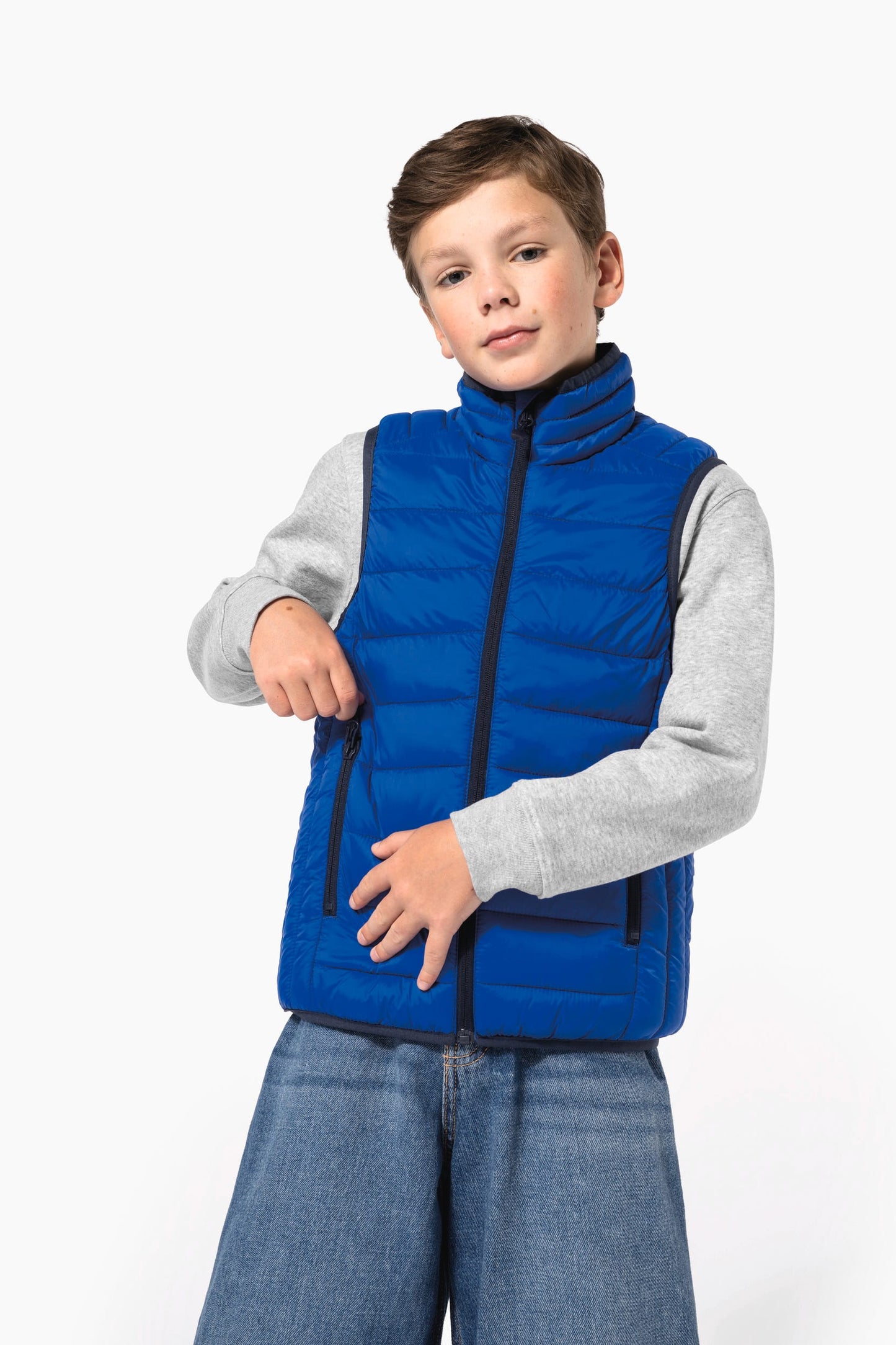 K6115 - Piumino bambino leggero smanicato