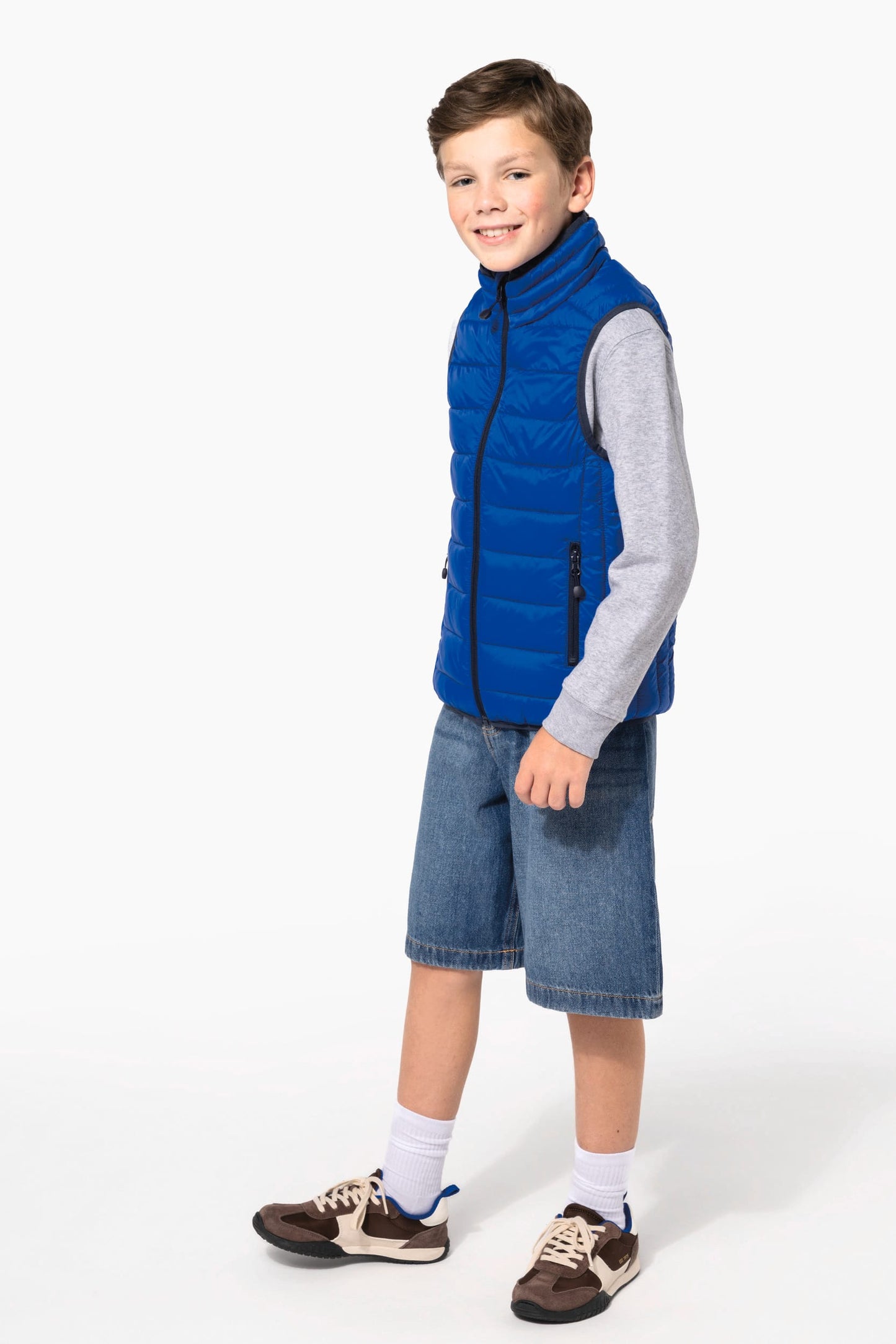 K6115 - Piumino bambino leggero smanicato