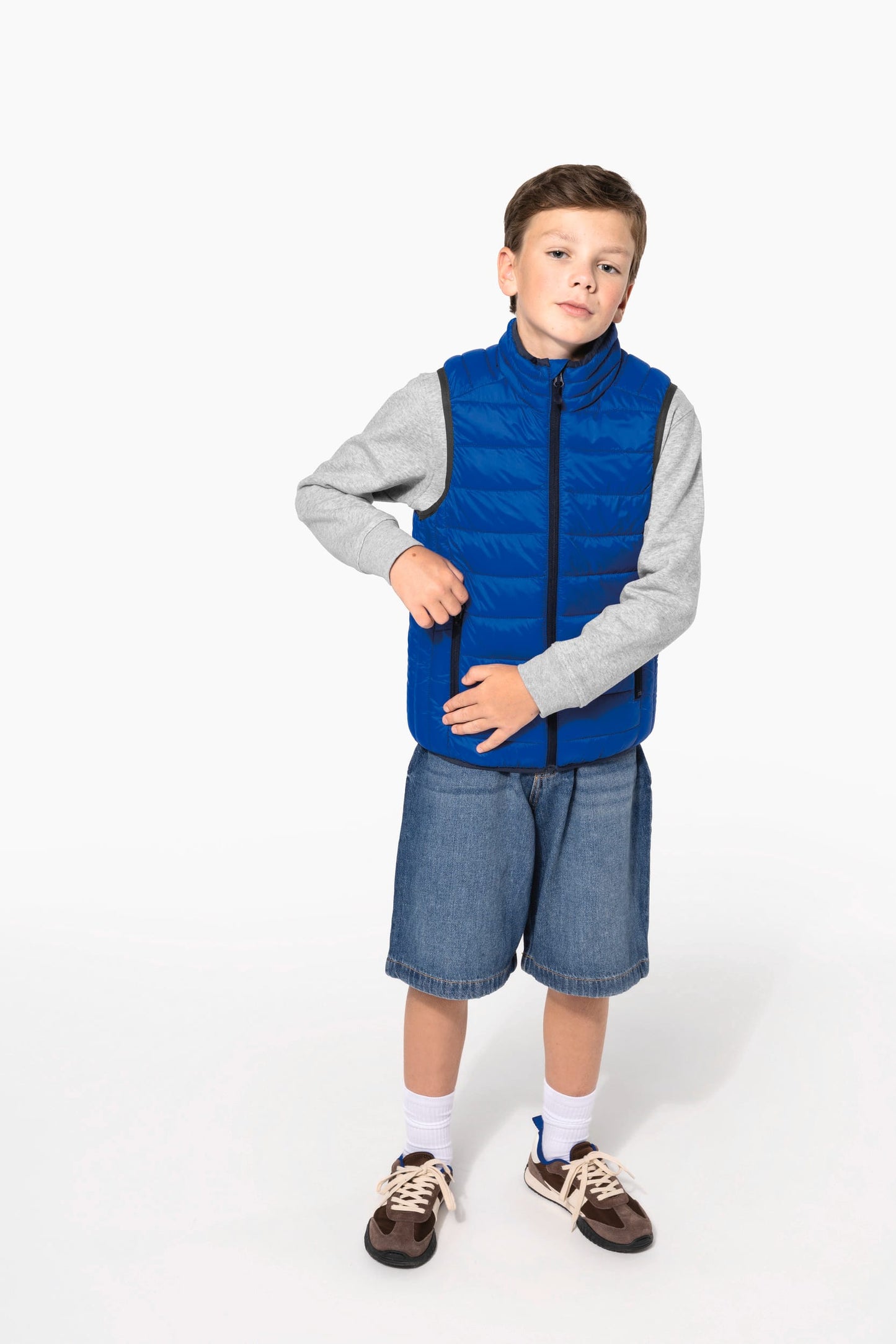 K6115 - Piumino bambino leggero smanicato