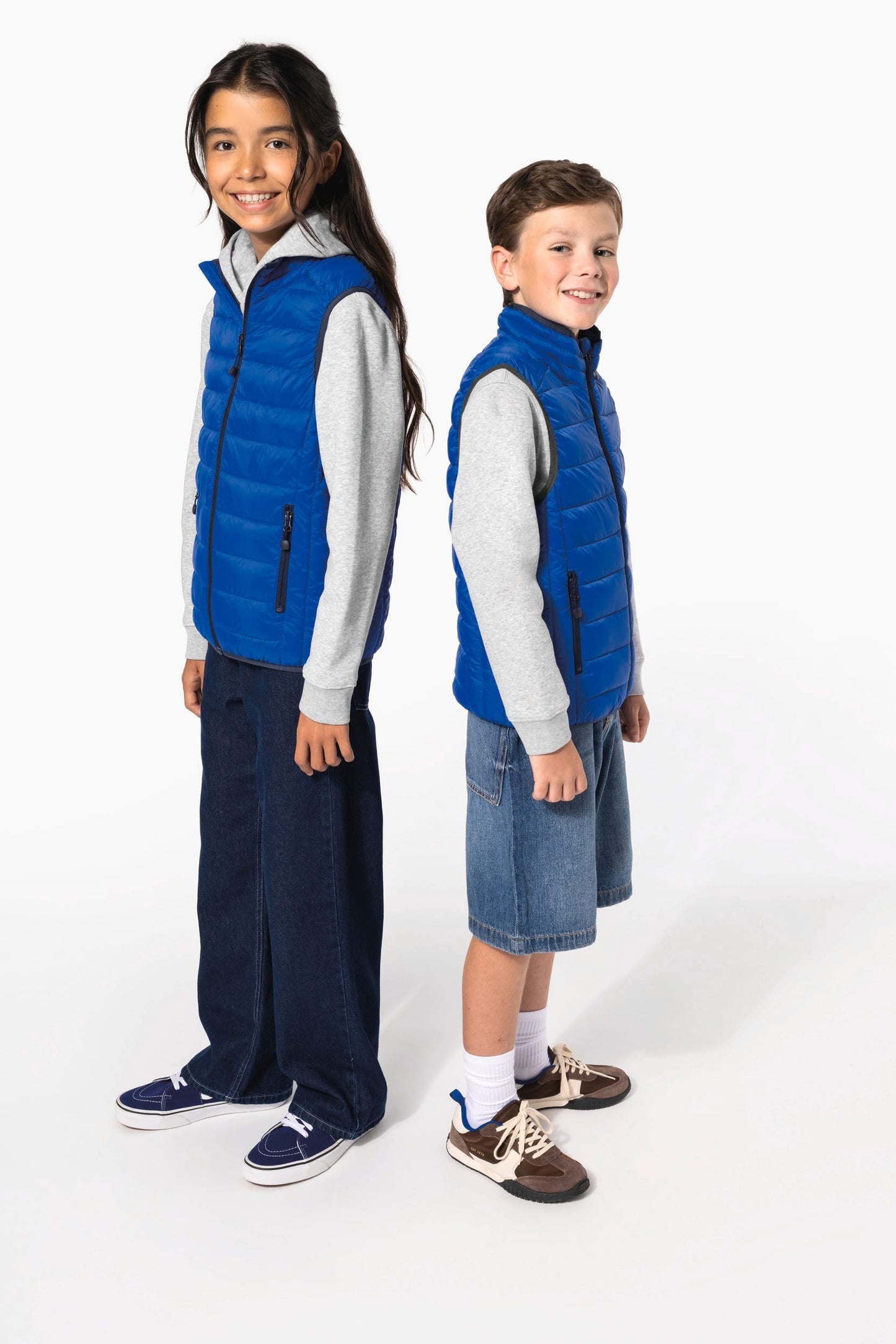 K6115 - Piumino bambino leggero smanicato