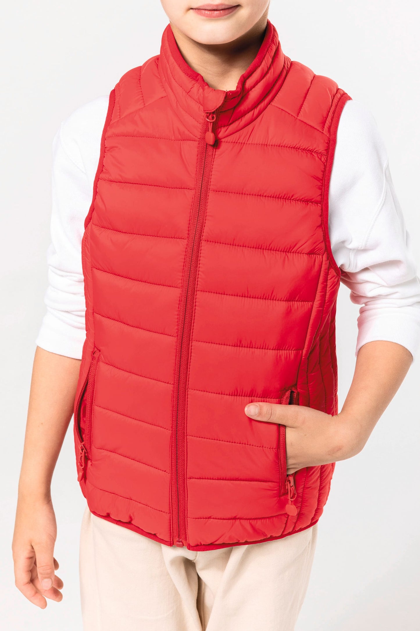 K6115 - Piumino bambino leggero smanicato