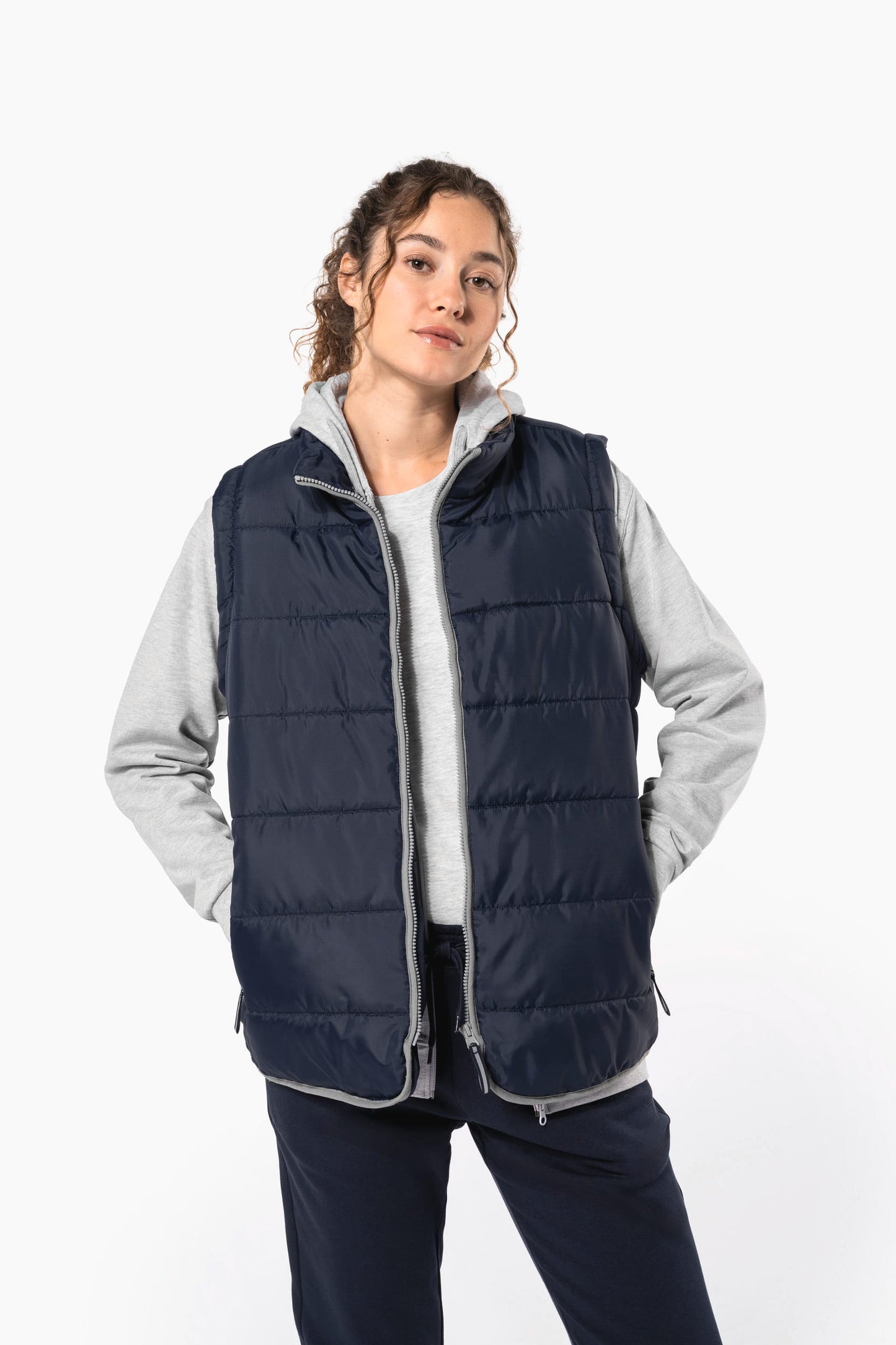 K6116 - Bodywarmer trapuntato