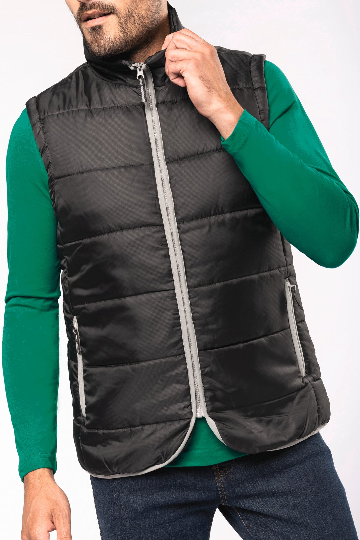 K6116 - Bodywarmer trapuntato