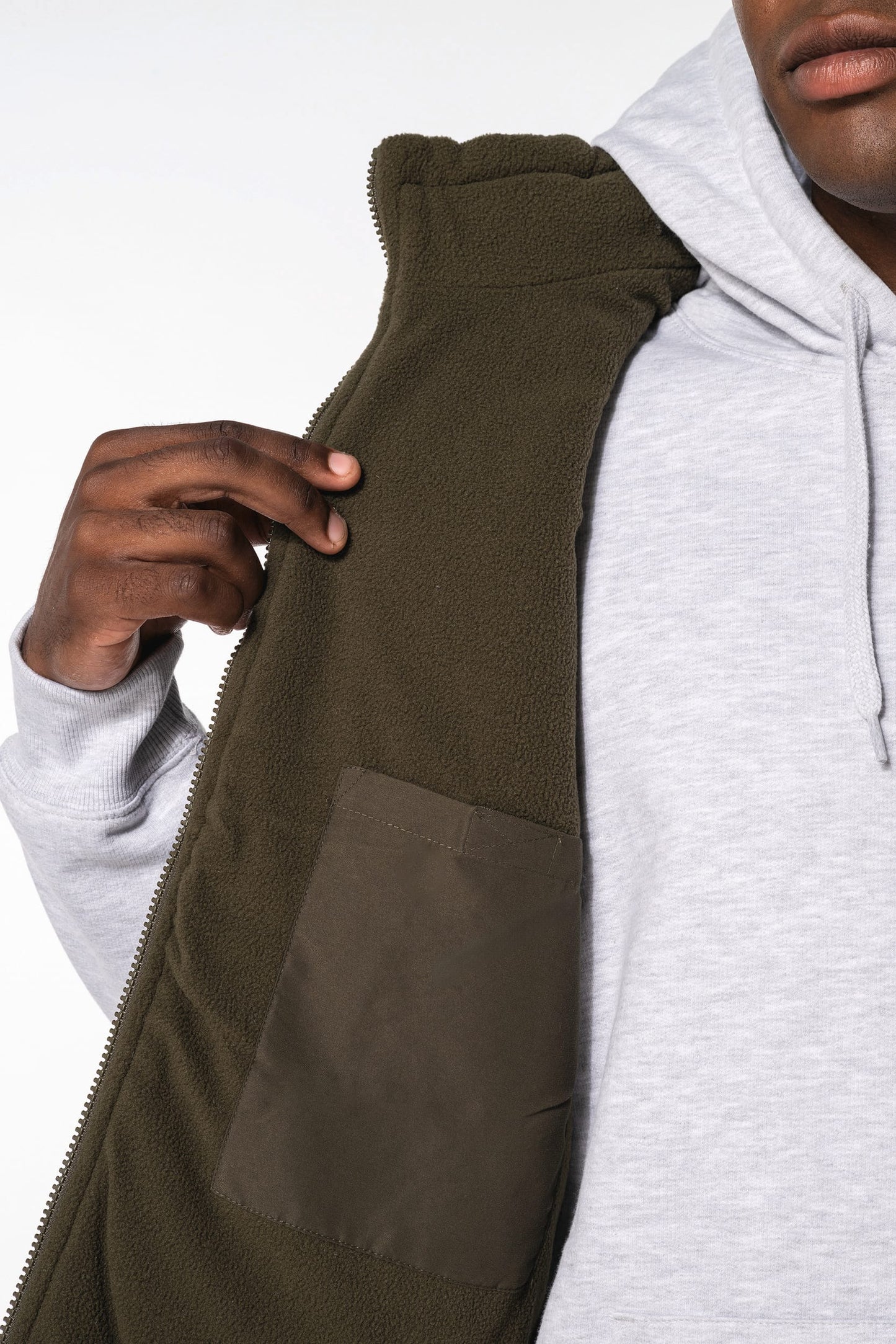 K6118 - Bodywarmer foderato in pile