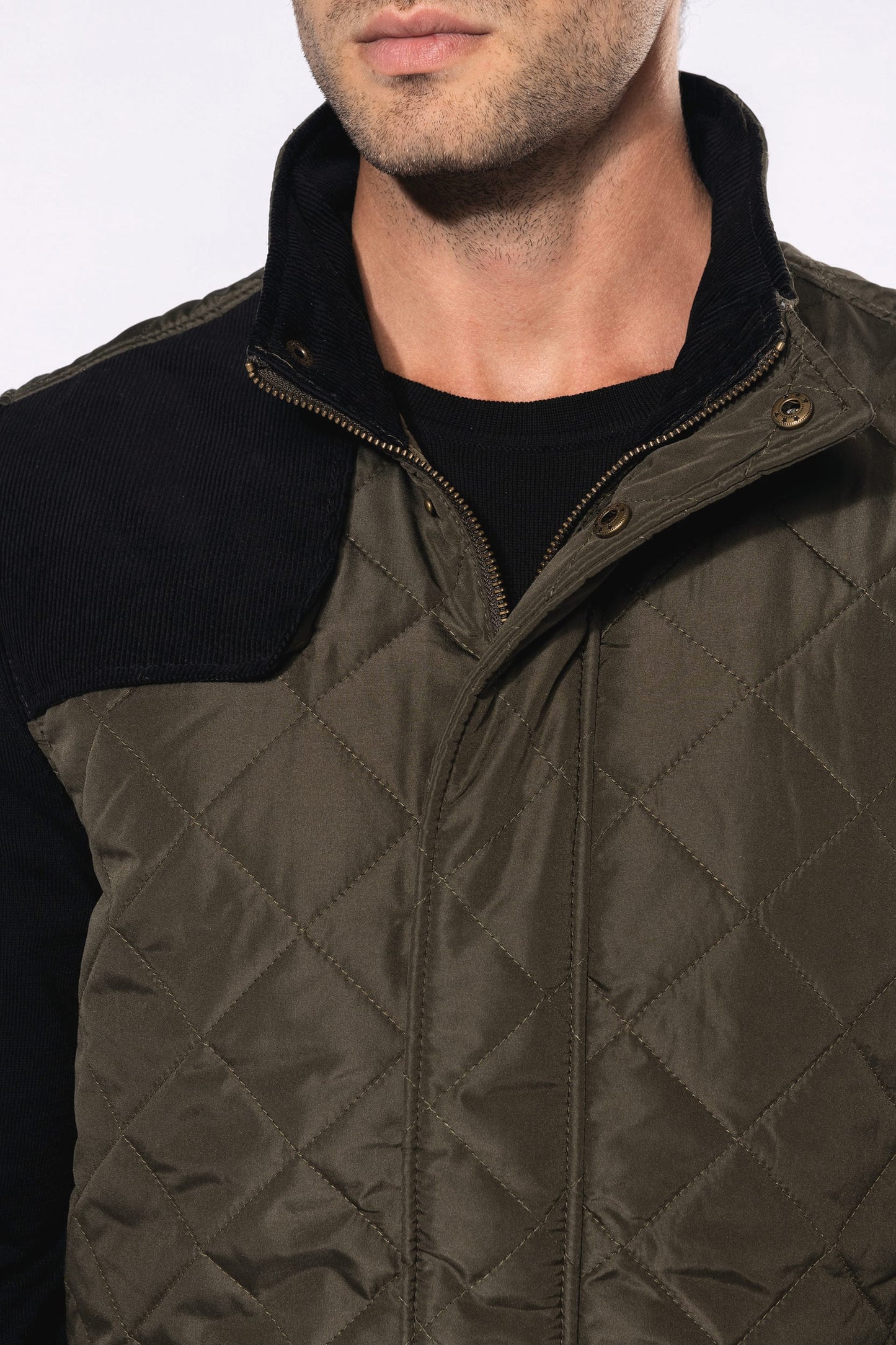 K6124 - Gilet trapuntato uomo