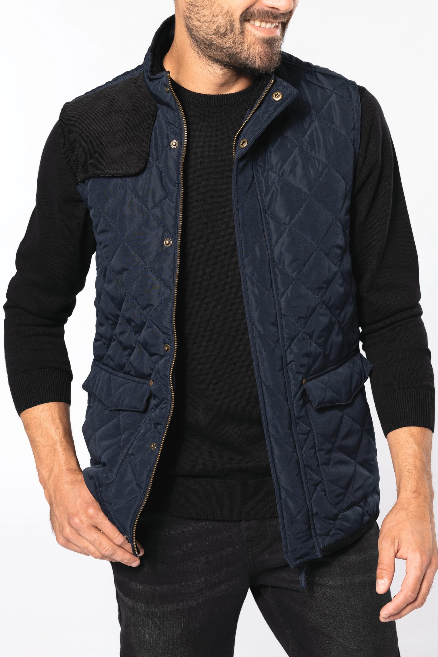 K6124 - Gilet trapuntato uomo