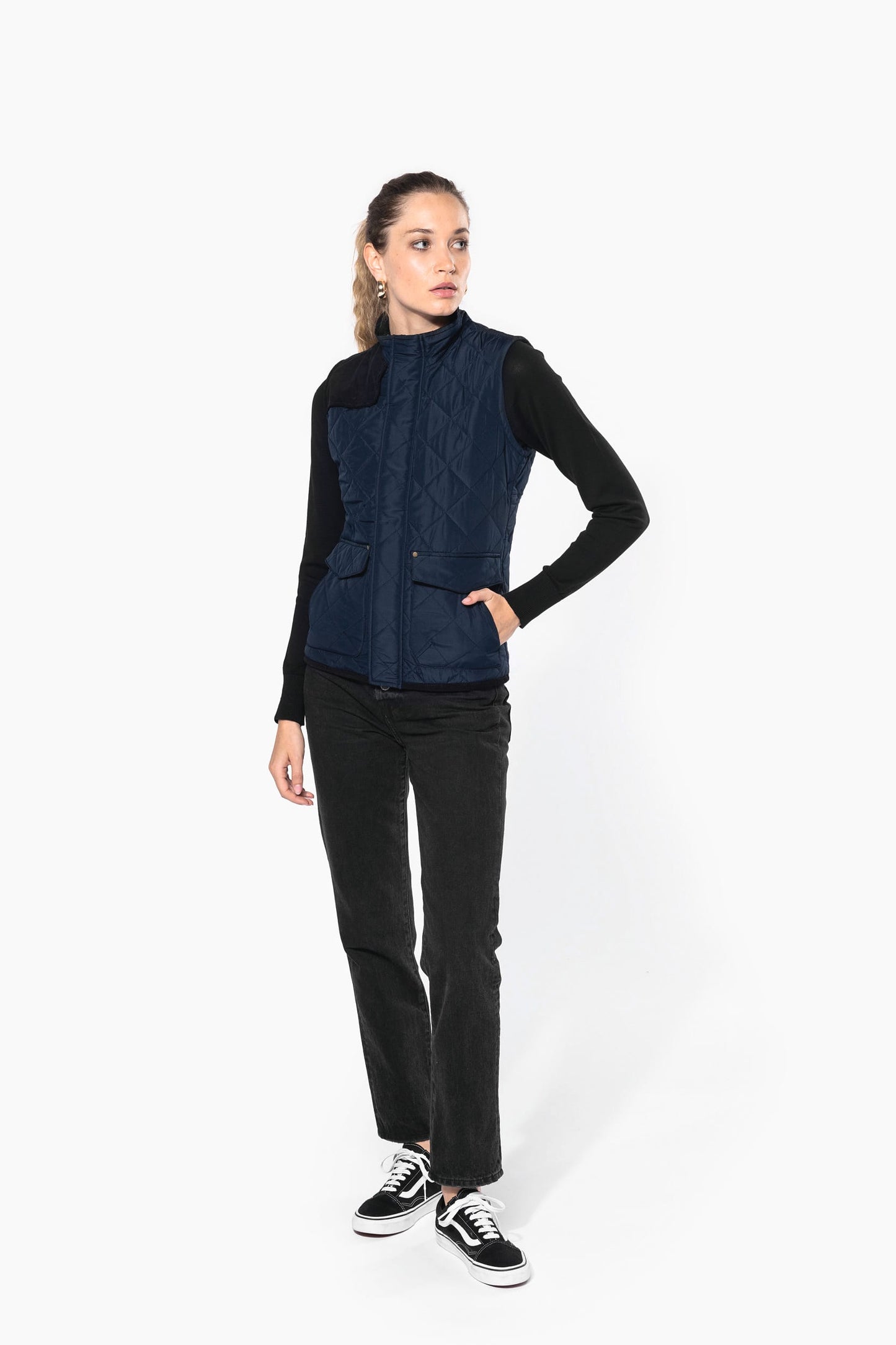 K6125 - Gilet trapuntato donna