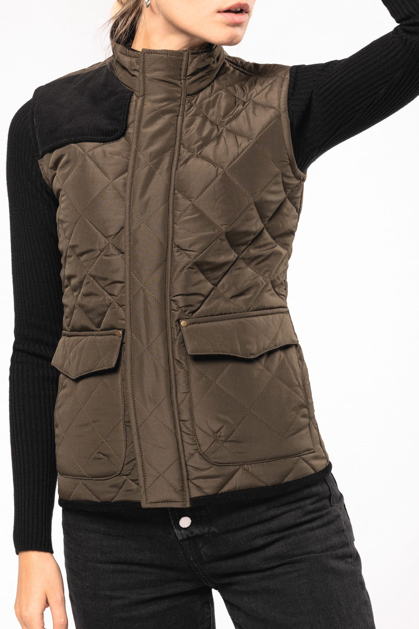 K6125 - Gilet trapuntato donna