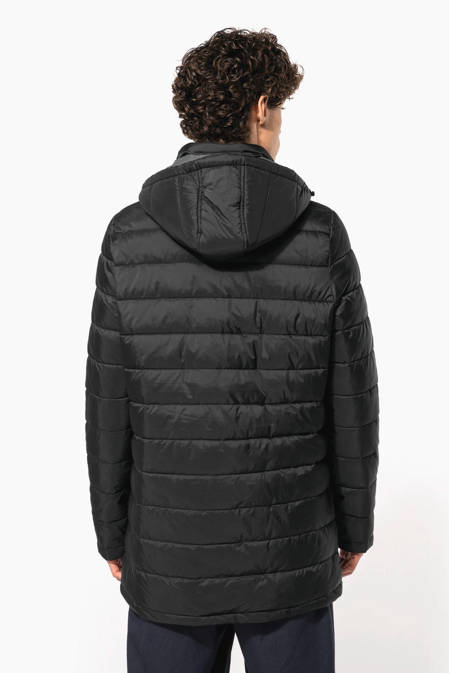 K6128 - Parka piumino uomo leggero con cappuccio