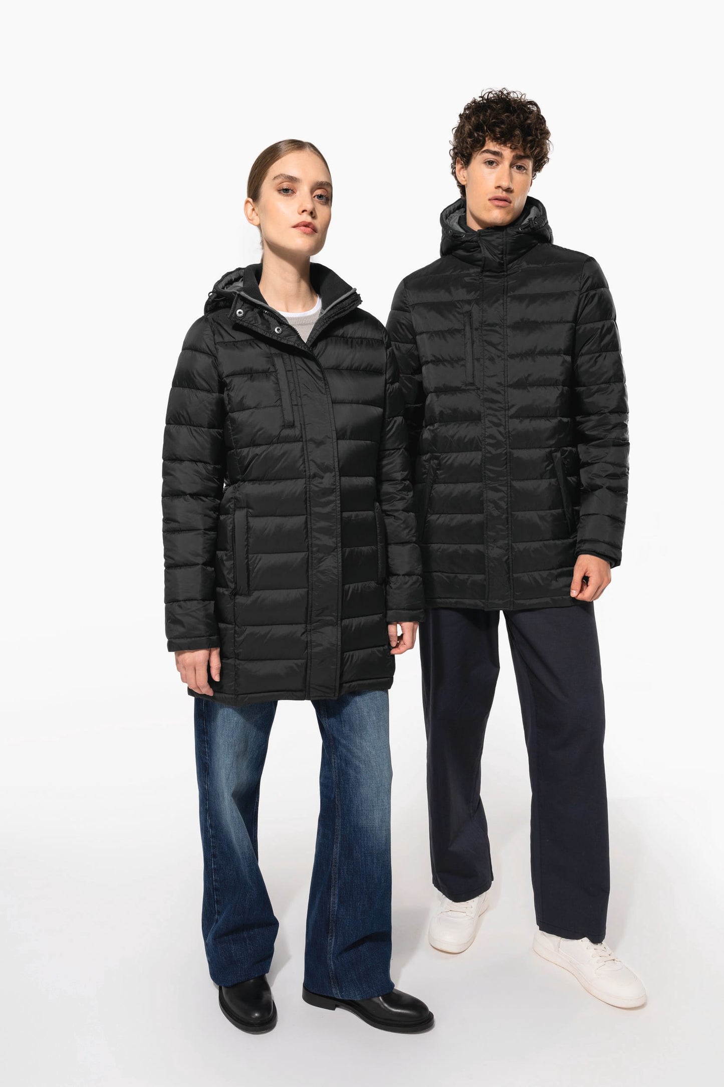 K6128 - Parka piumino uomo leggero con cappuccio