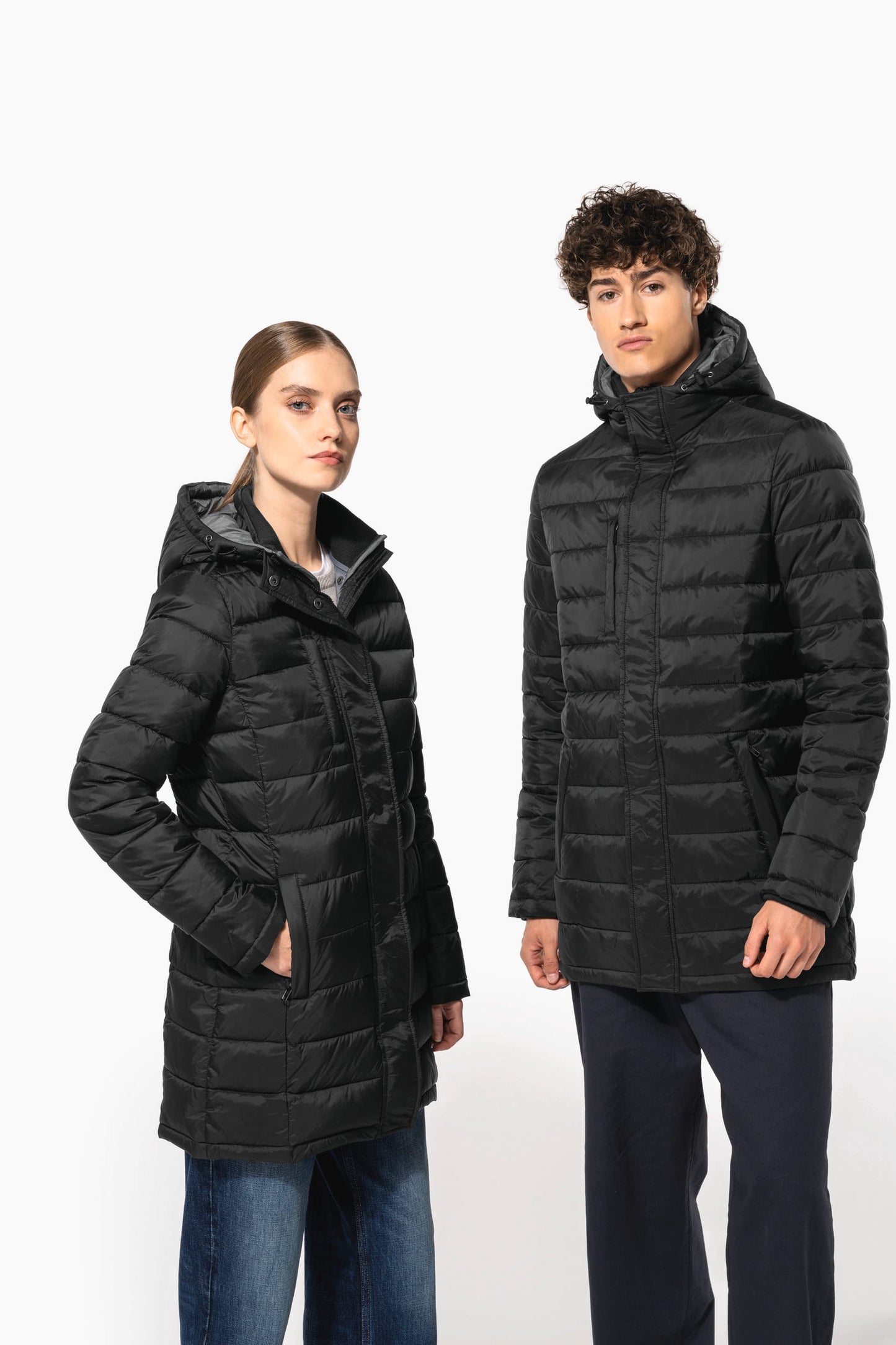 K6128 - Parka piumino uomo leggero con cappuccio