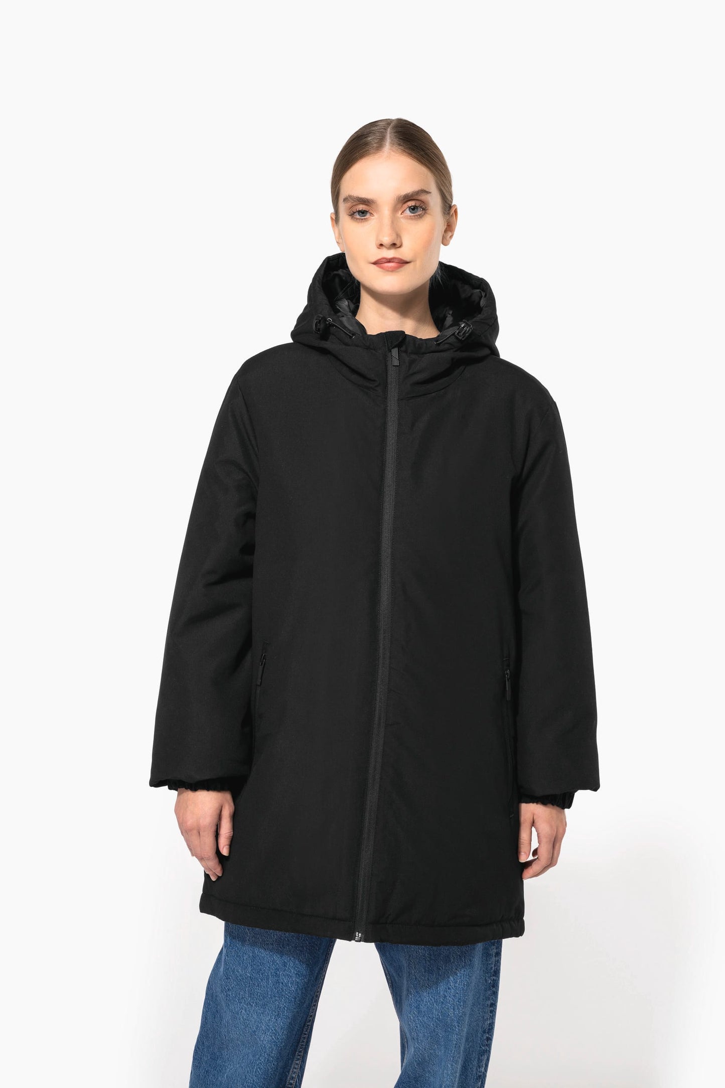 K6152 - Parka con cappuccio riciclato unisex