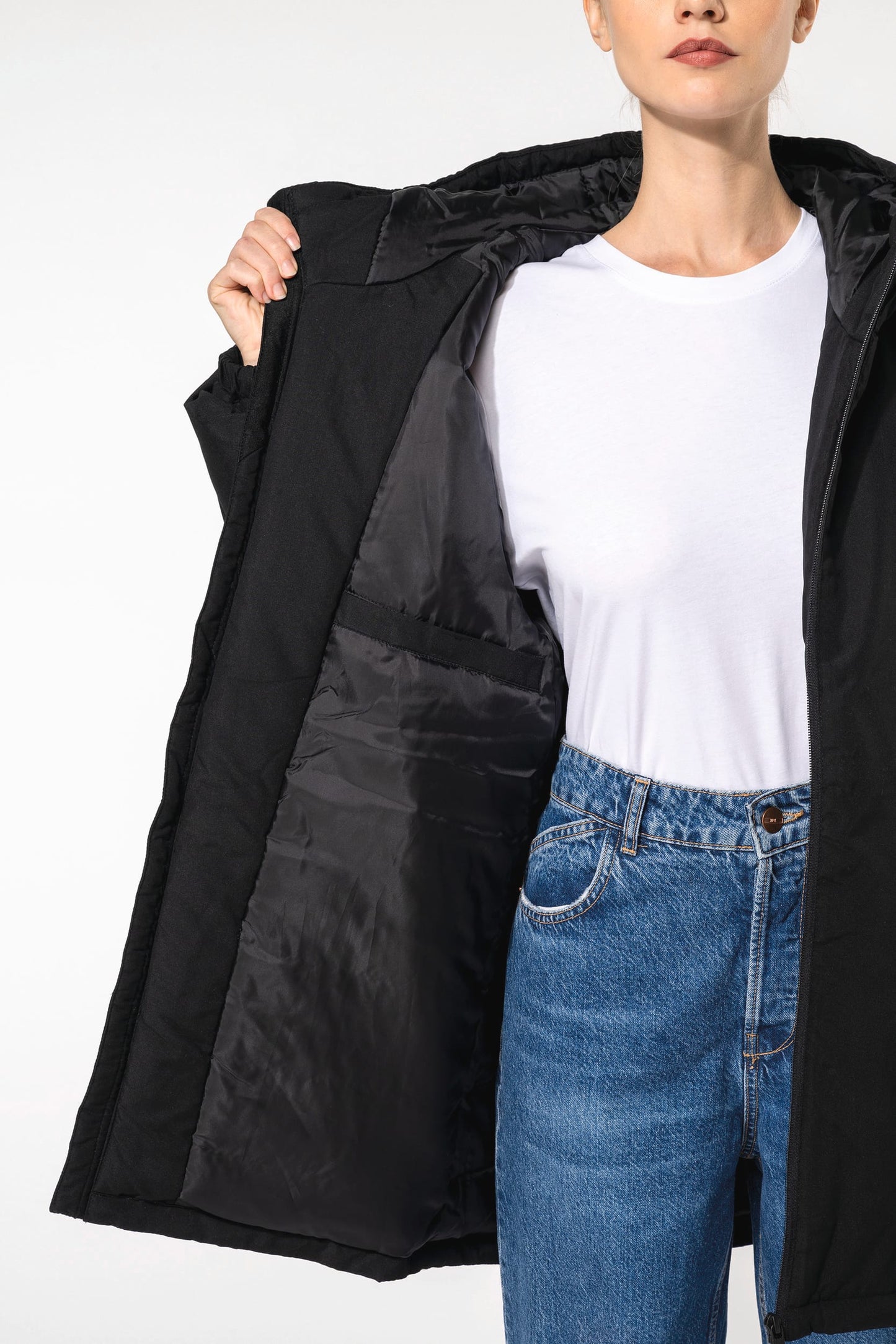 K6152 - Parka con cappuccio riciclato unisex