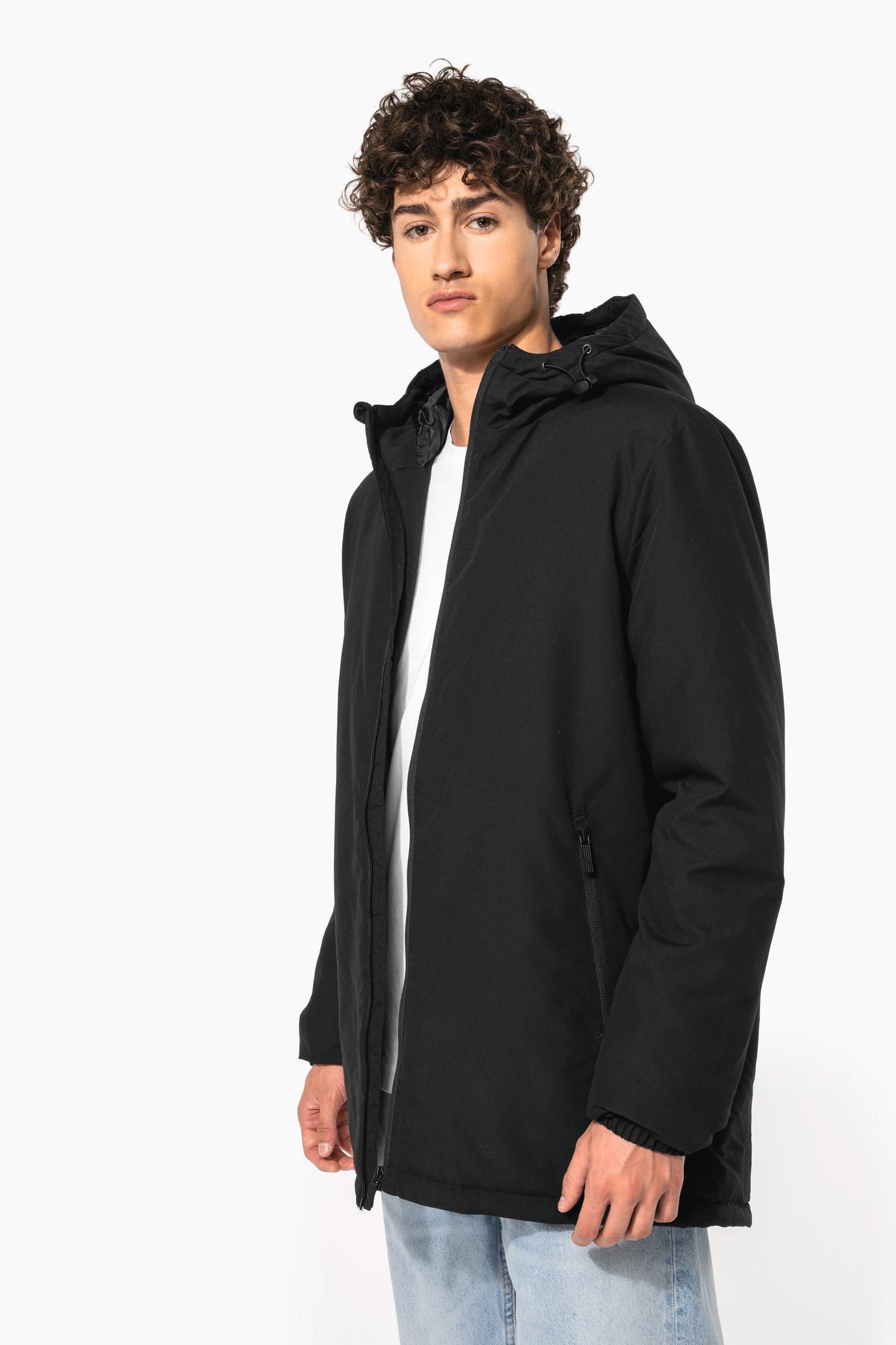 K6152 - Parka con cappuccio riciclato unisex