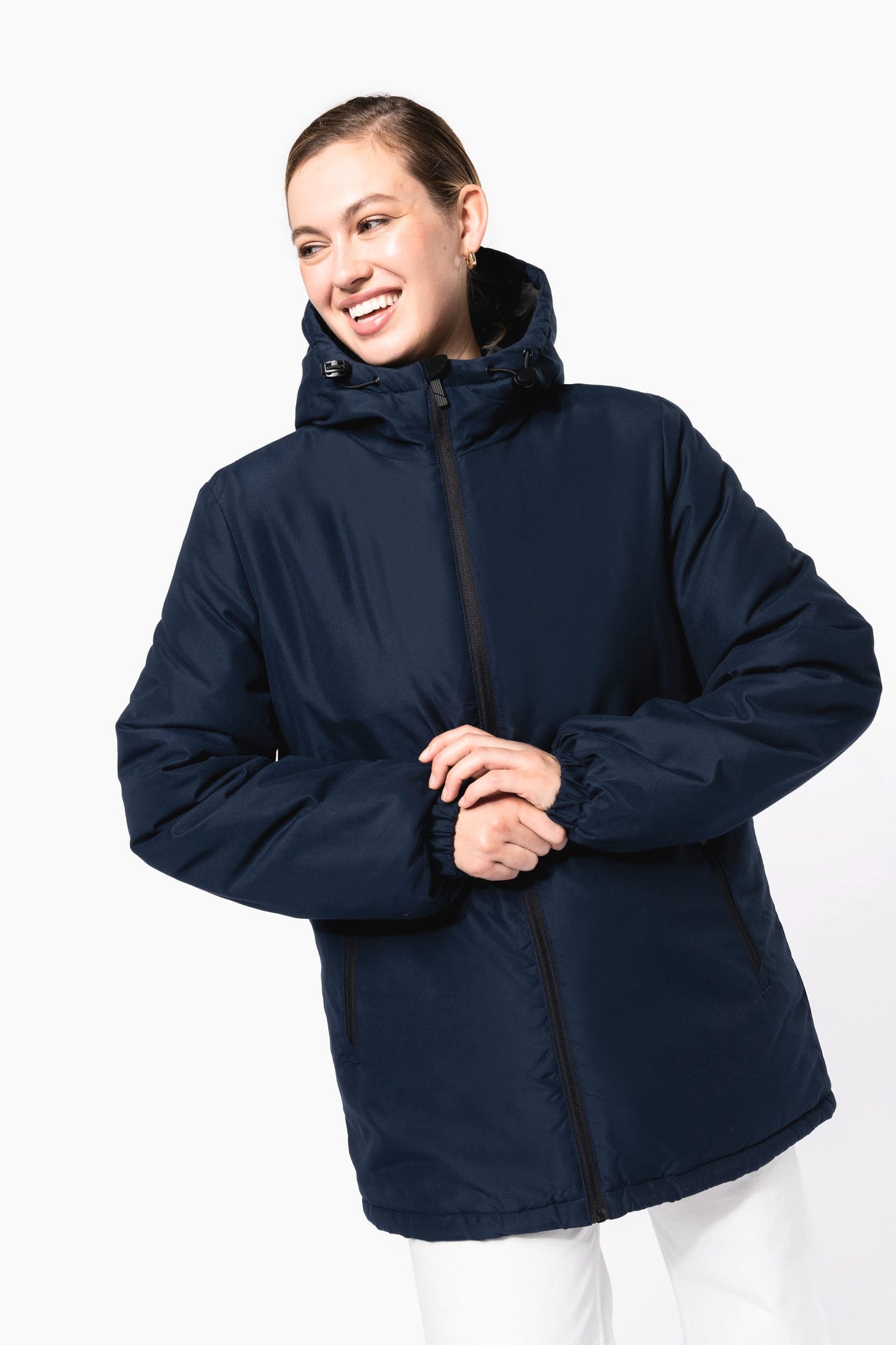 K6152 - Parka con cappuccio riciclato unisex