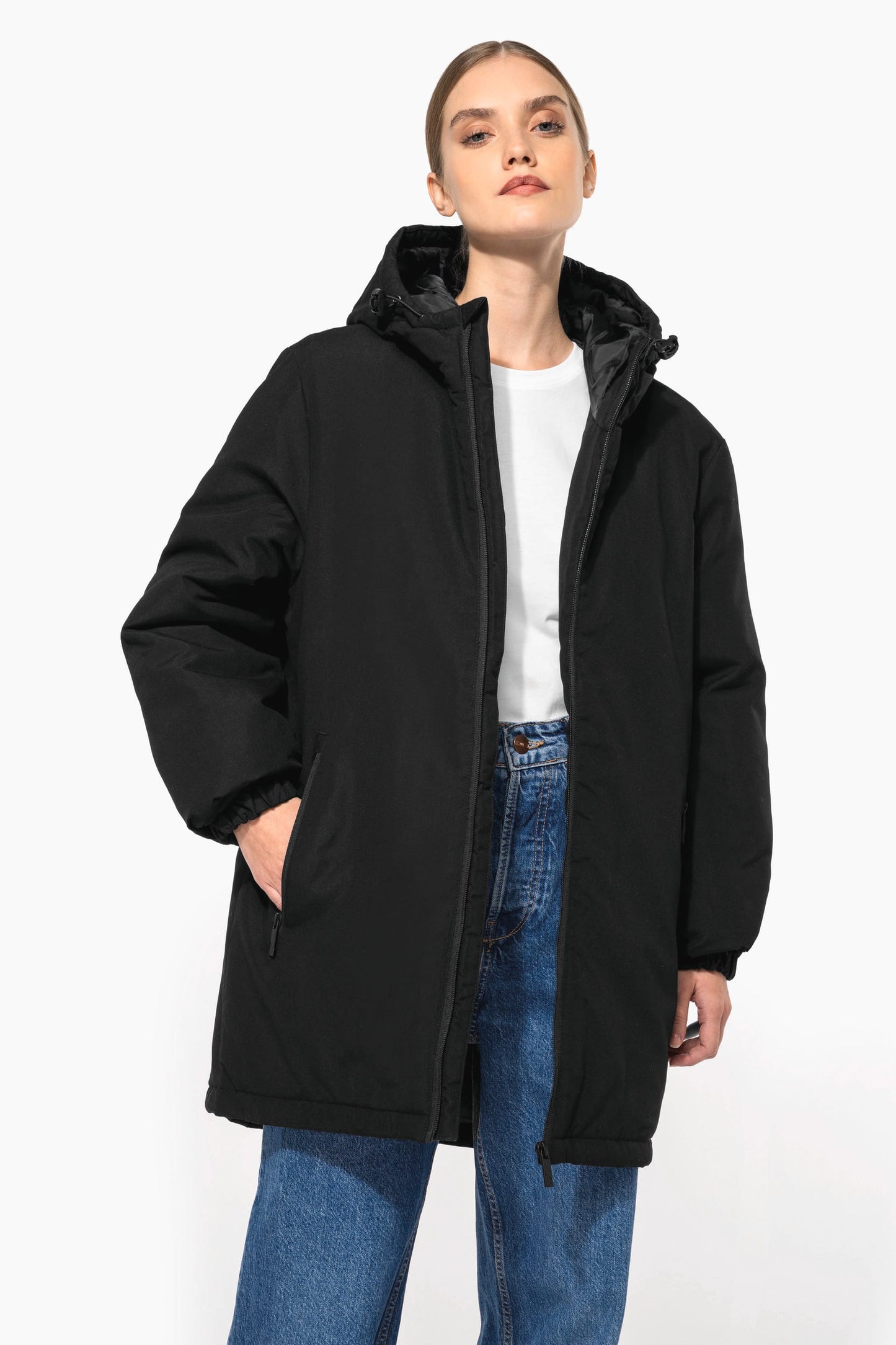 K6152 - Parka con cappuccio riciclato unisex