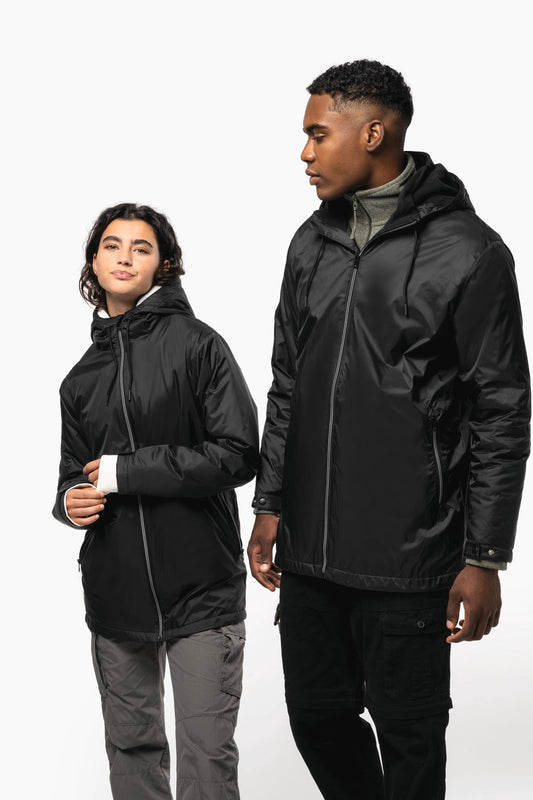 K6153 - Giacca unisex con cappuccio foderato in micropile