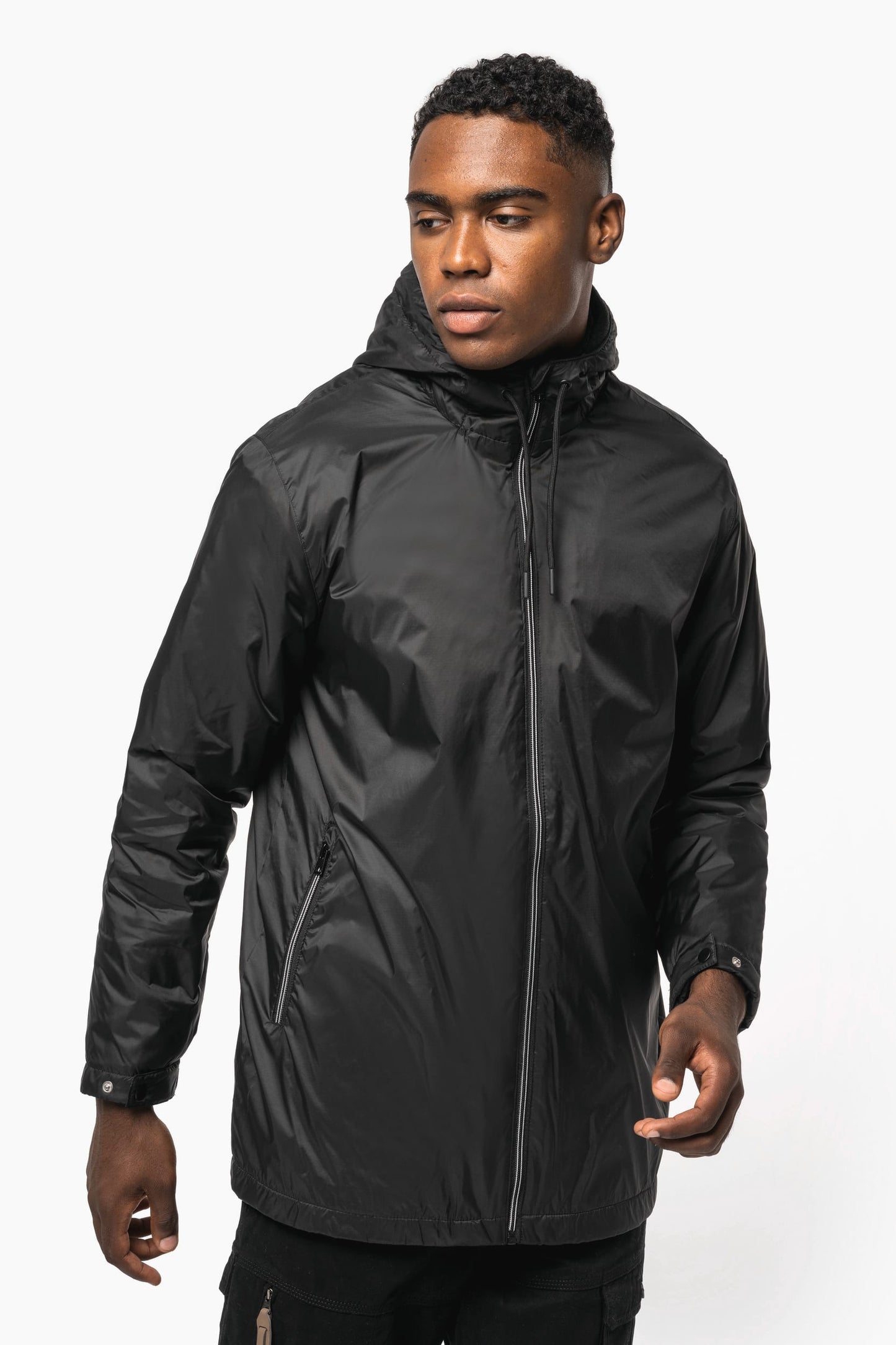 K6153 - Giacca unisex con cappuccio foderato in micropile