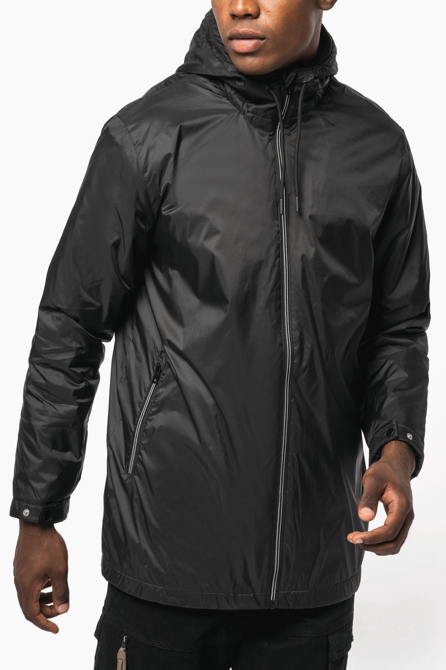 K6153 - Giacca unisex con cappuccio foderato in micropile