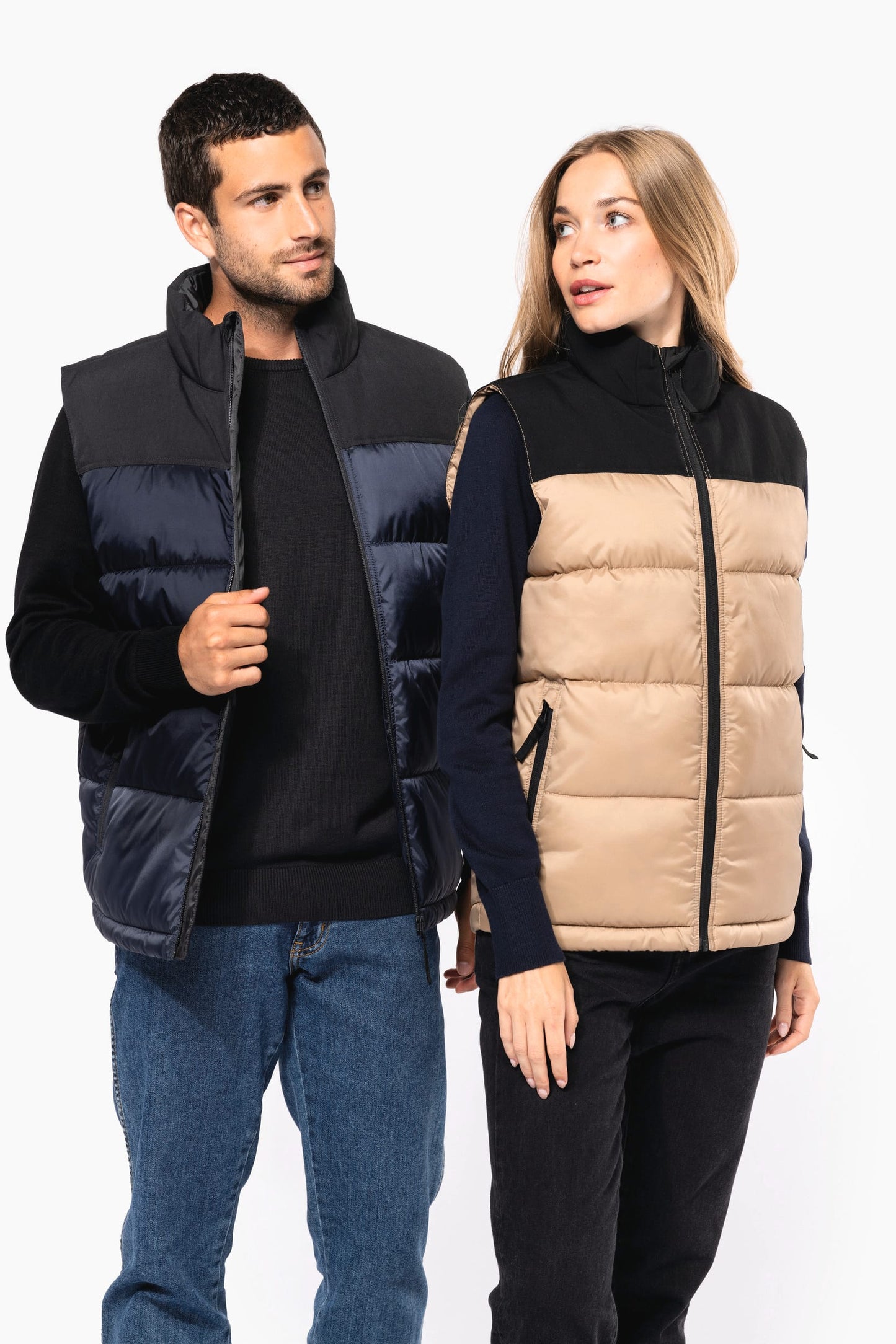 K6162 - Bodywarmer imbottito bicolore unisex