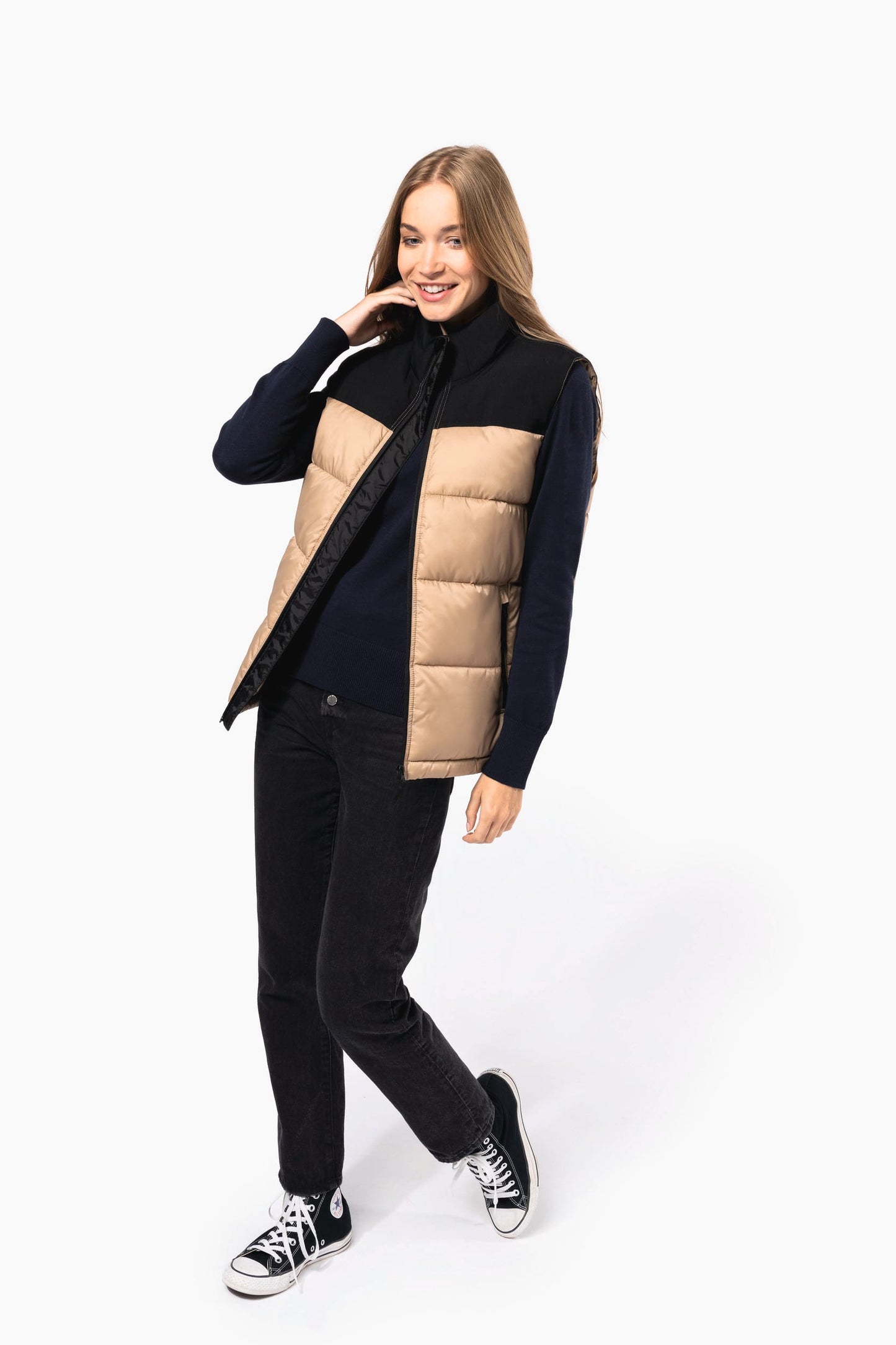K6162 - Bodywarmer imbottito bicolore unisex