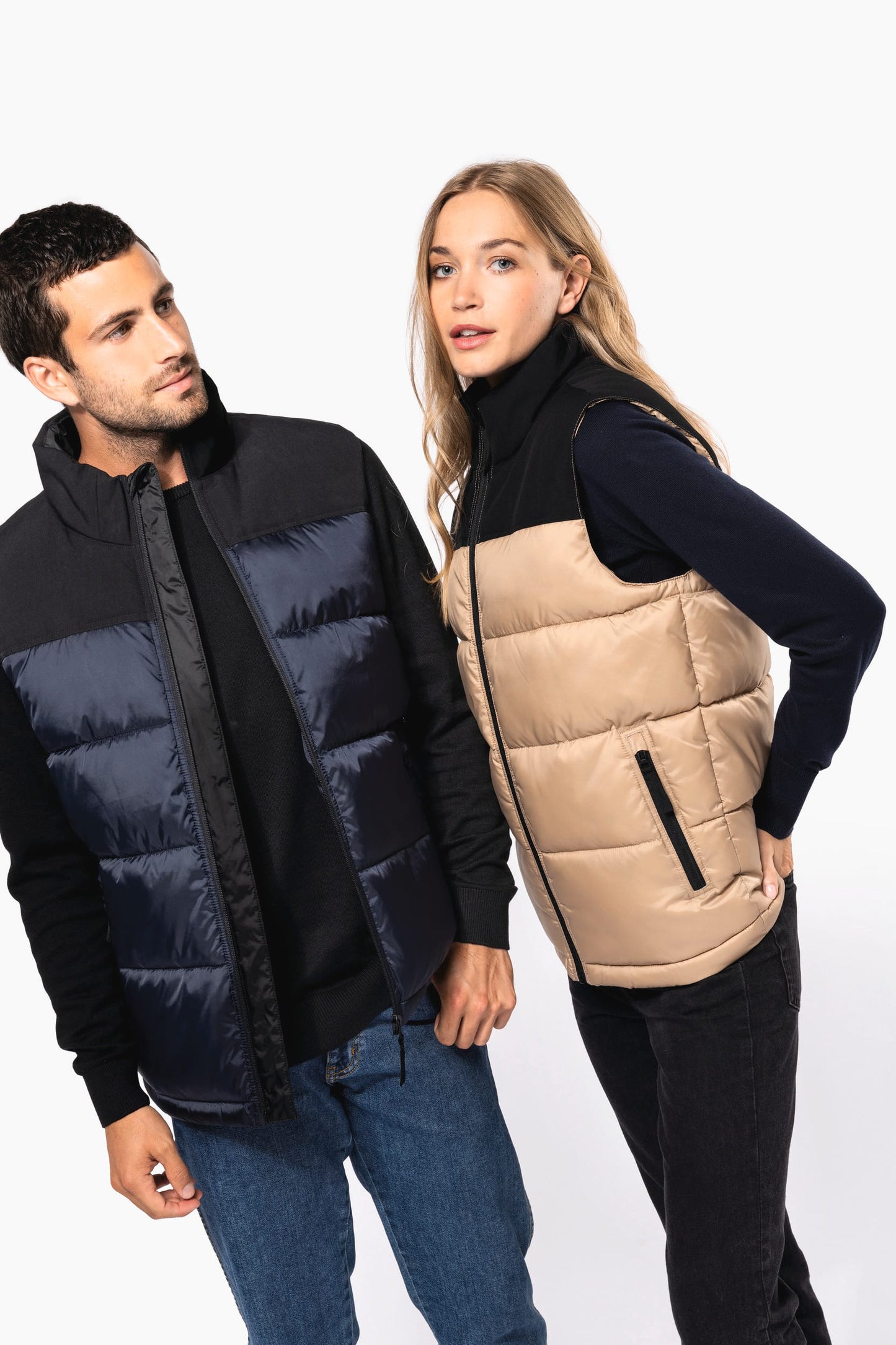 K6162 - Bodywarmer imbottito bicolore unisex