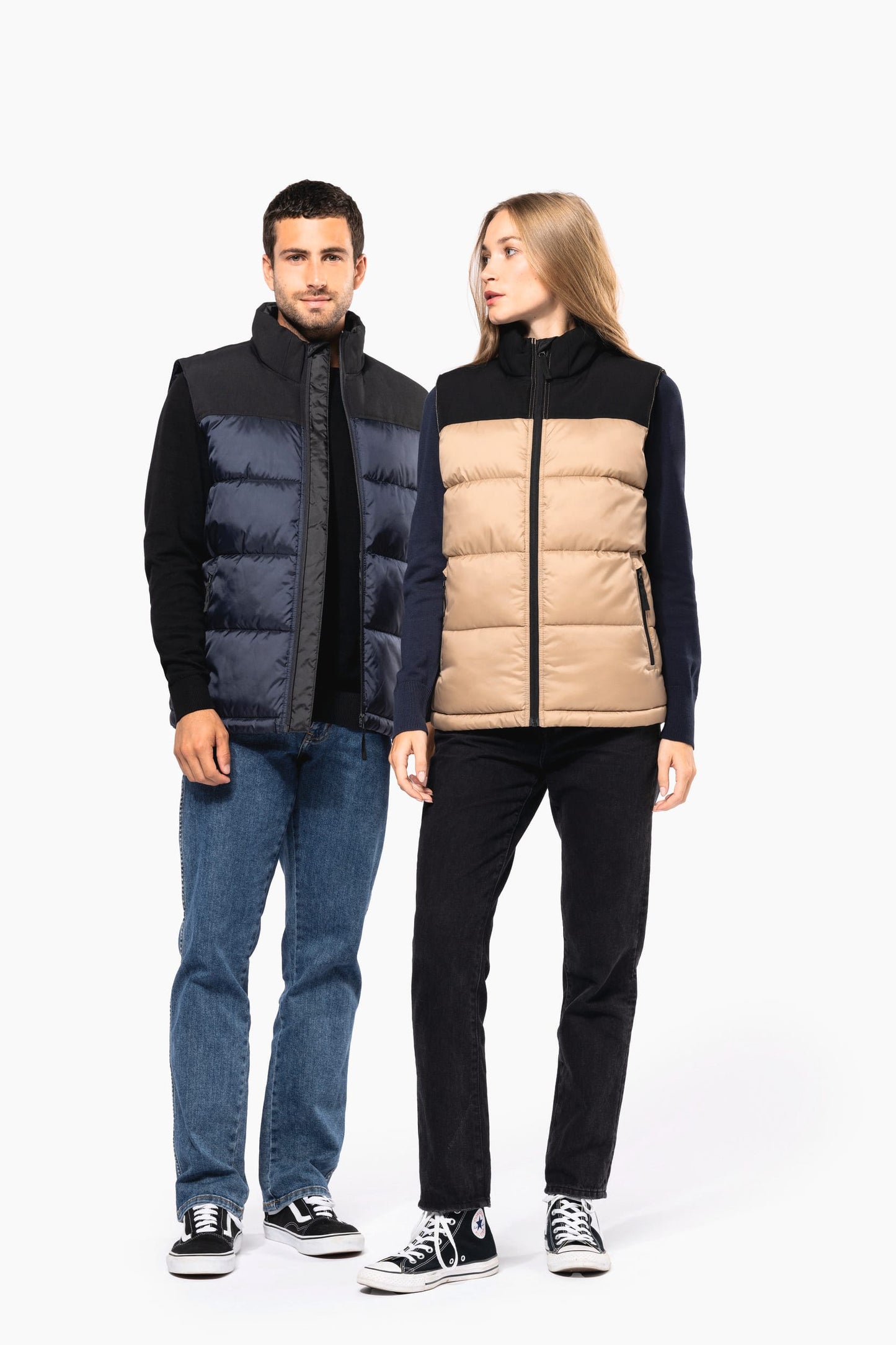 K6162 - Bodywarmer imbottito bicolore unisex