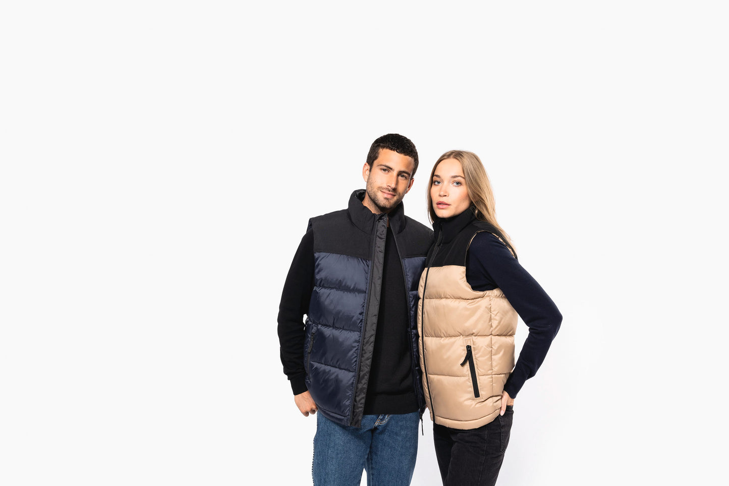 K6162 - Bodywarmer imbottito bicolore unisex