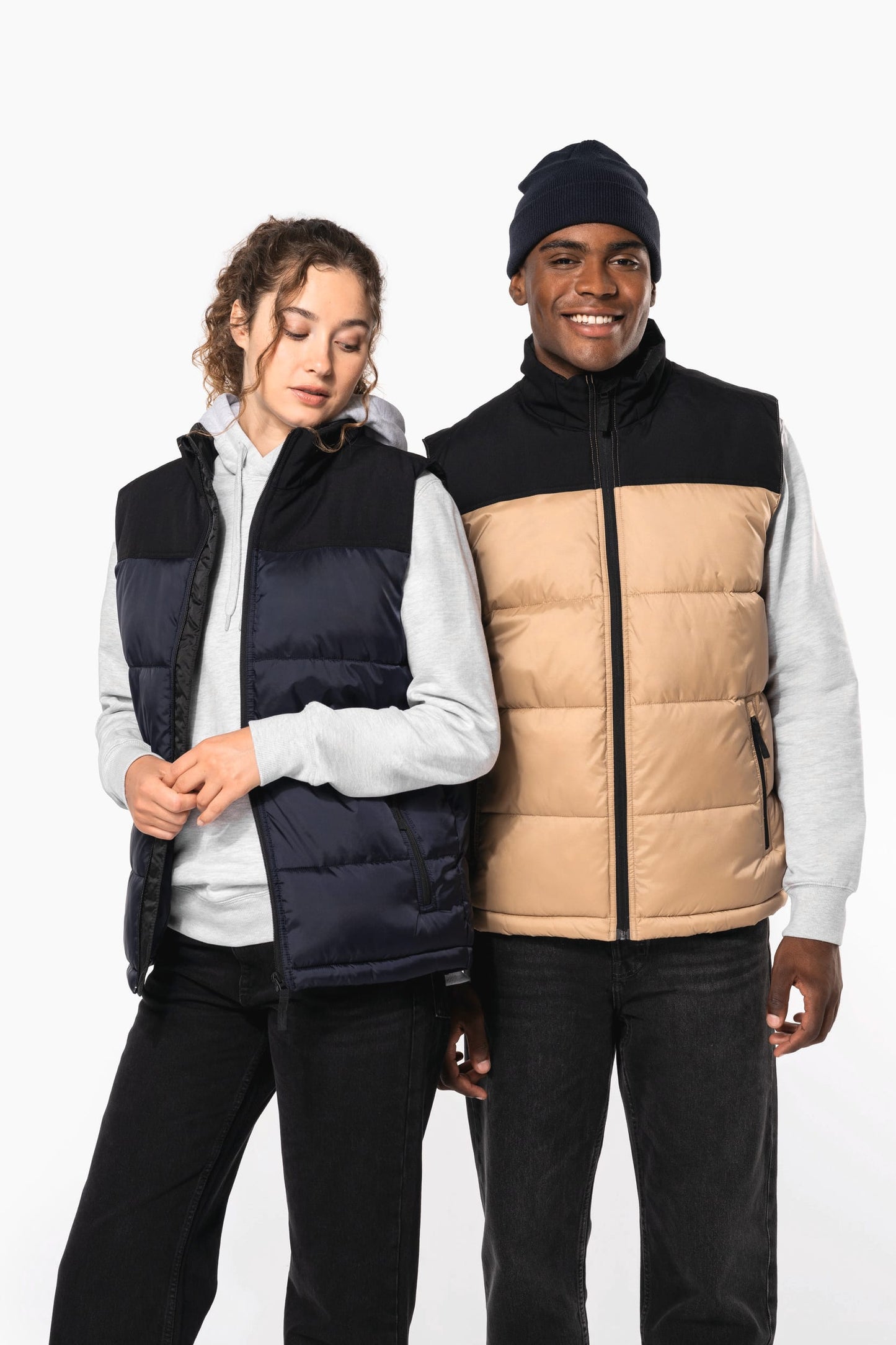 K6162 - Bodywarmer imbottito bicolore unisex