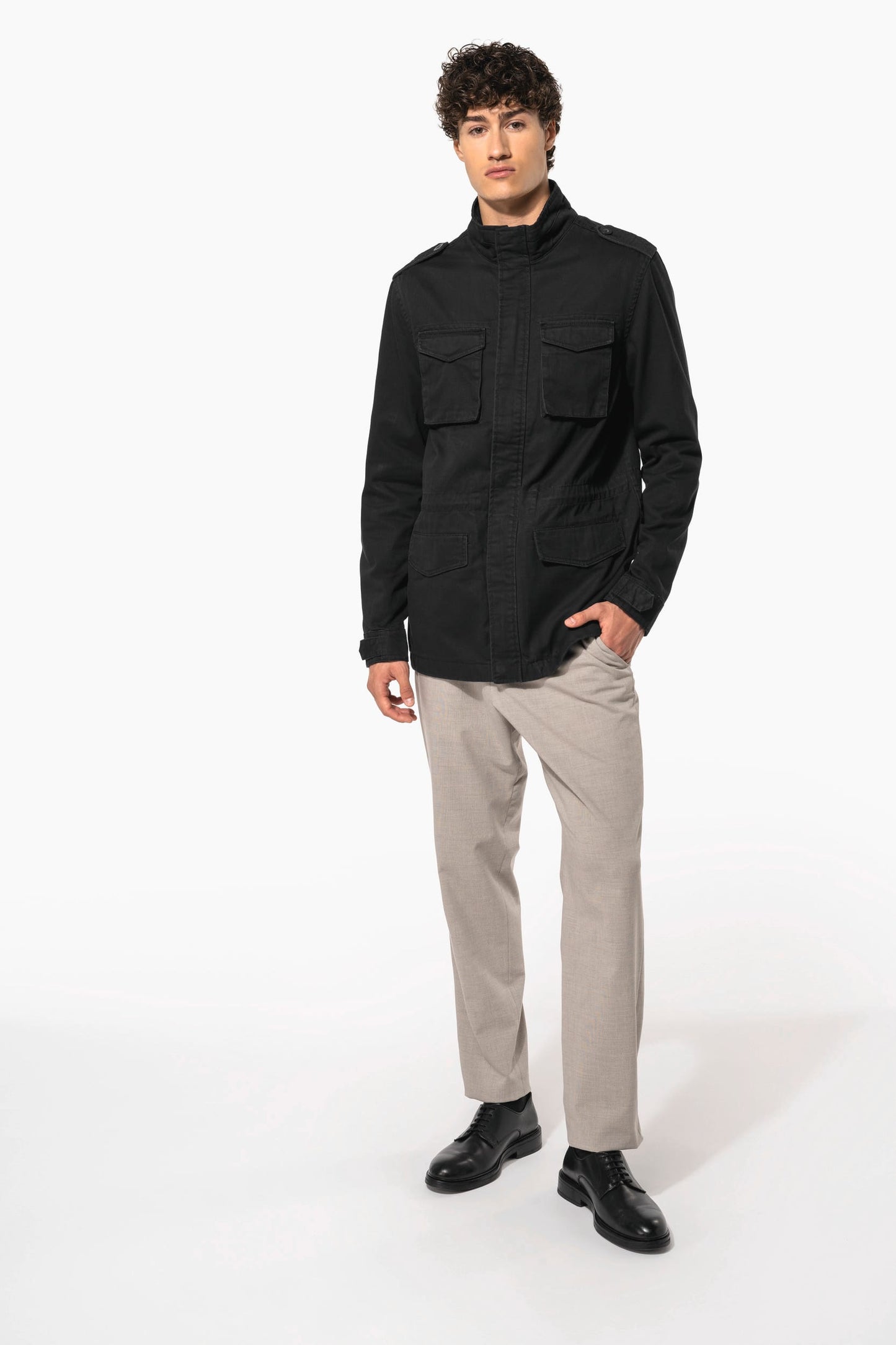 K6164 - Giacca safari uomo slavata Vintage look