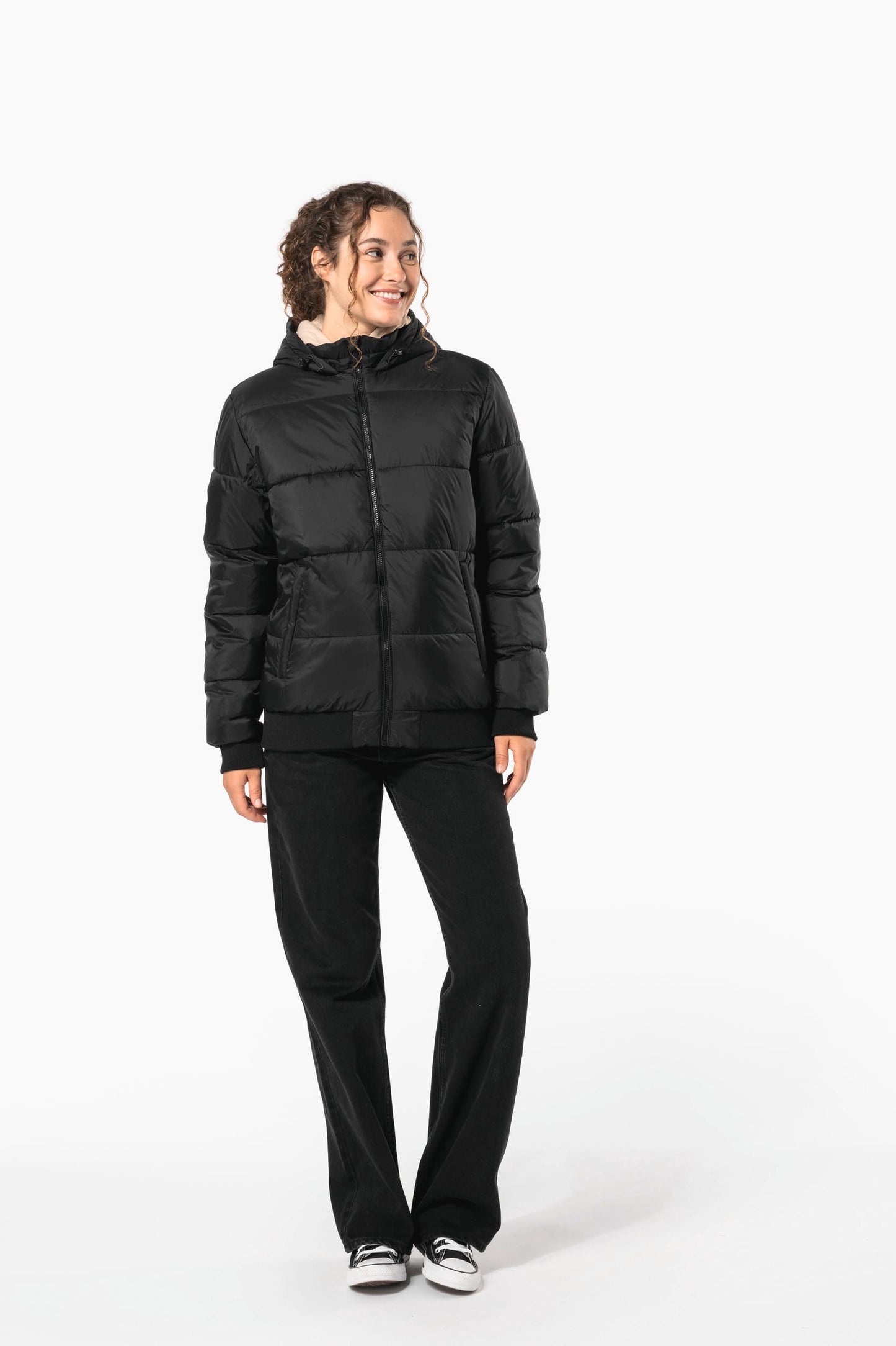 K6166 - Giacca unisex ripstop riciclato con cappuccio