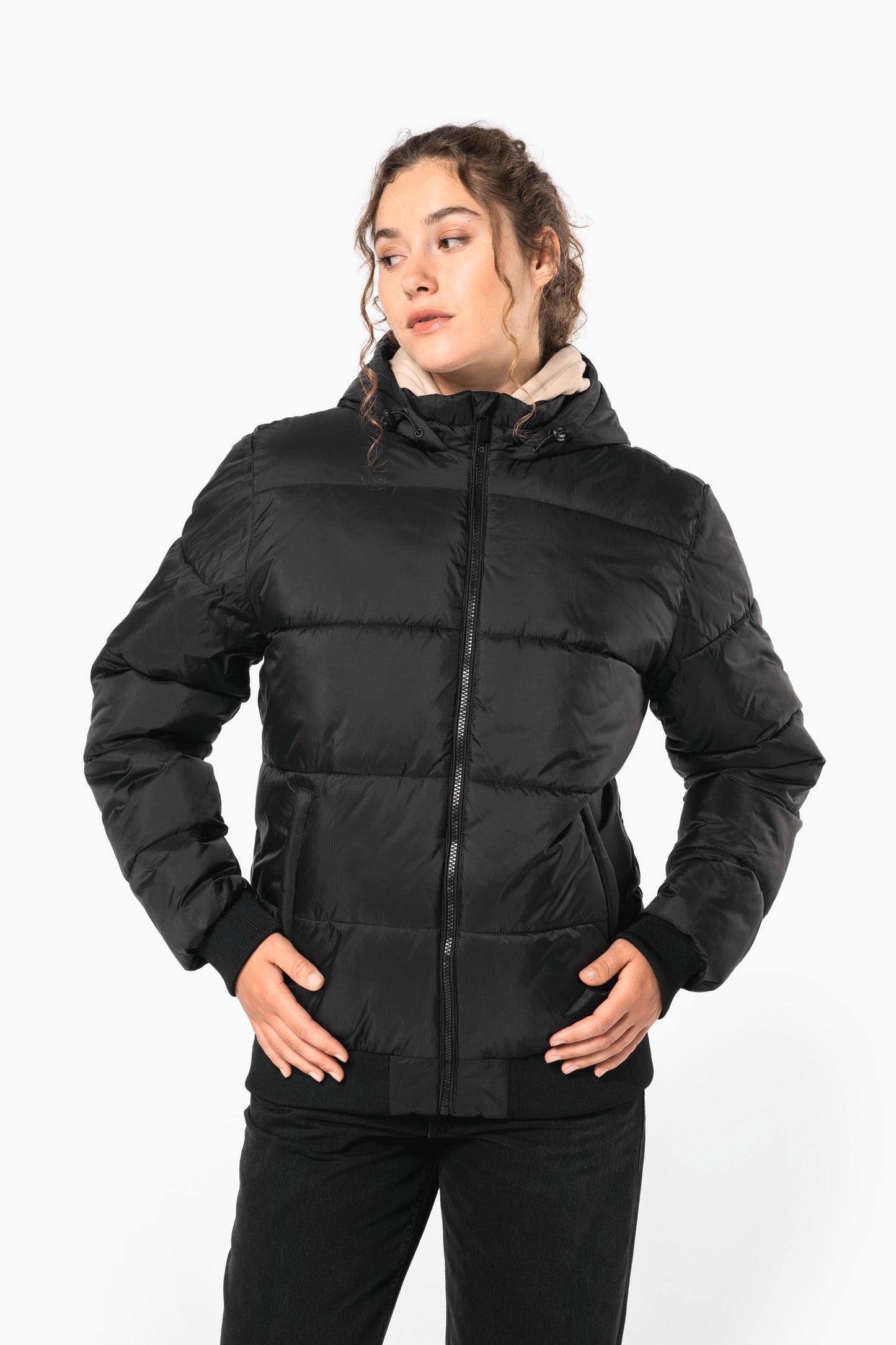 K6166 - Giacca unisex ripstop riciclato con cappuccio