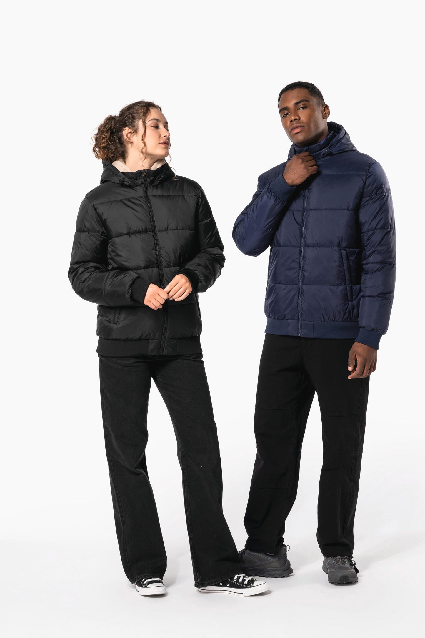 K6166 - Giacca unisex ripstop riciclato con cappuccio
