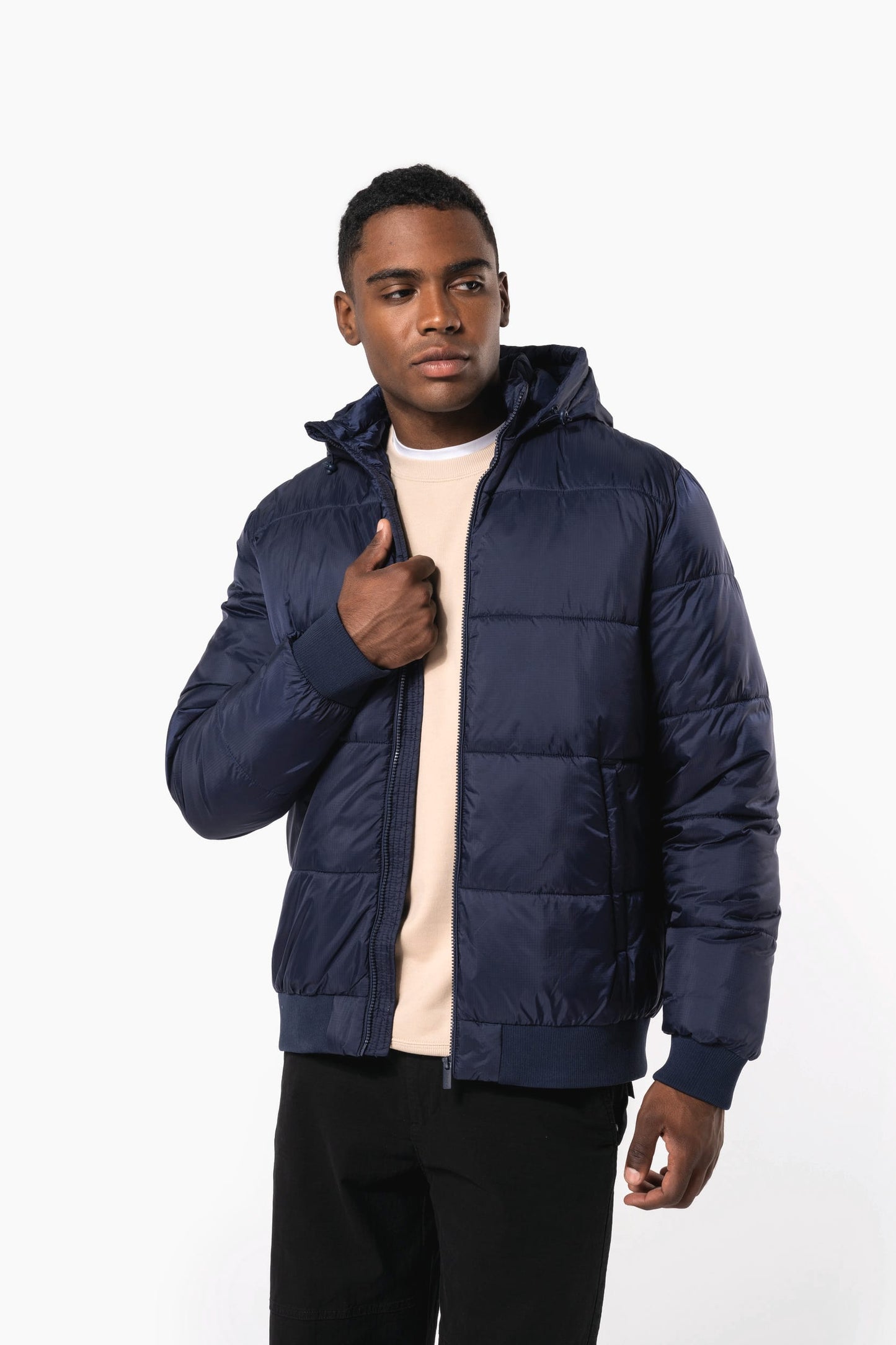 K6166 - Giacca unisex ripstop riciclato con cappuccio