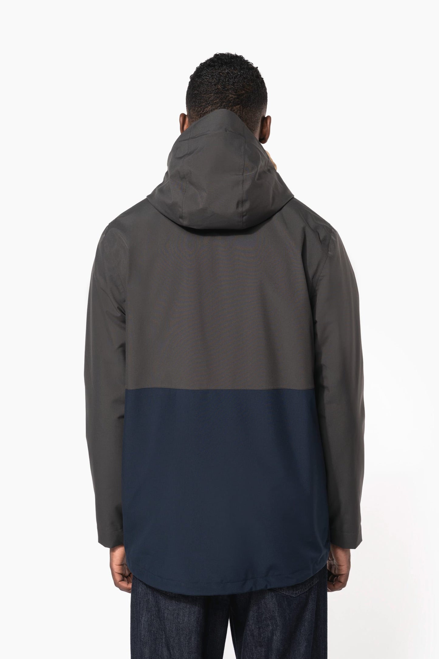 K6169 - Parka unisex 3 in 1 impermeabile con cappuccio bicolore