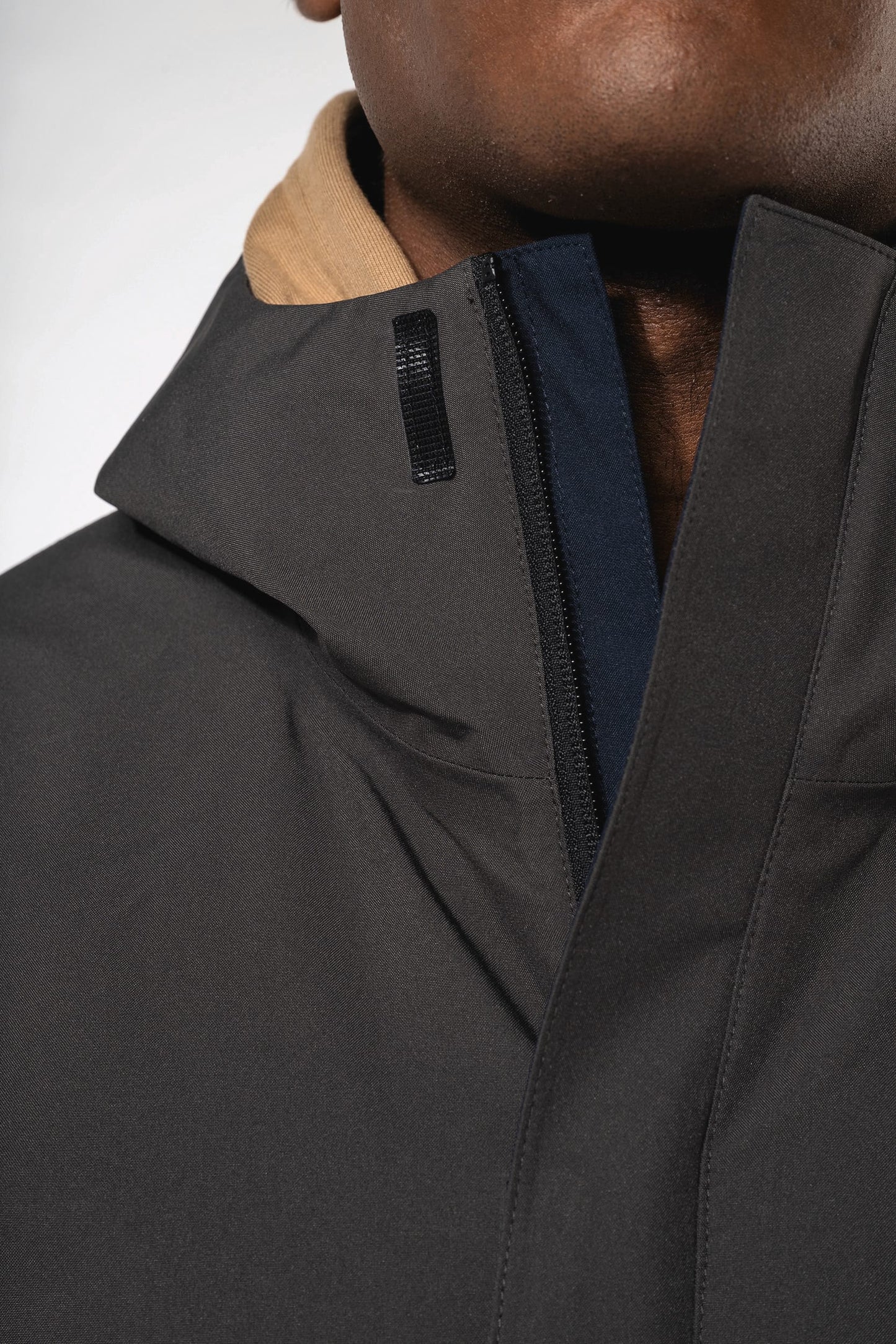 K6169 - Parka unisex 3 in 1 impermeabile con cappuccio bicolore